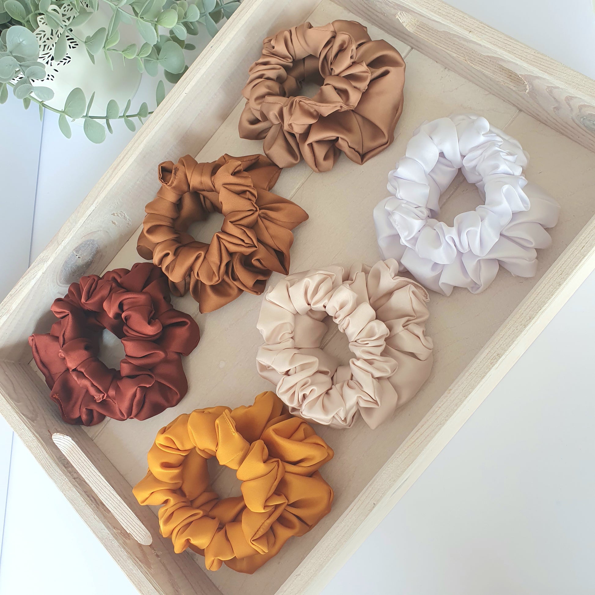 Chouchou Satin Moutarde - Mlle ChouChou