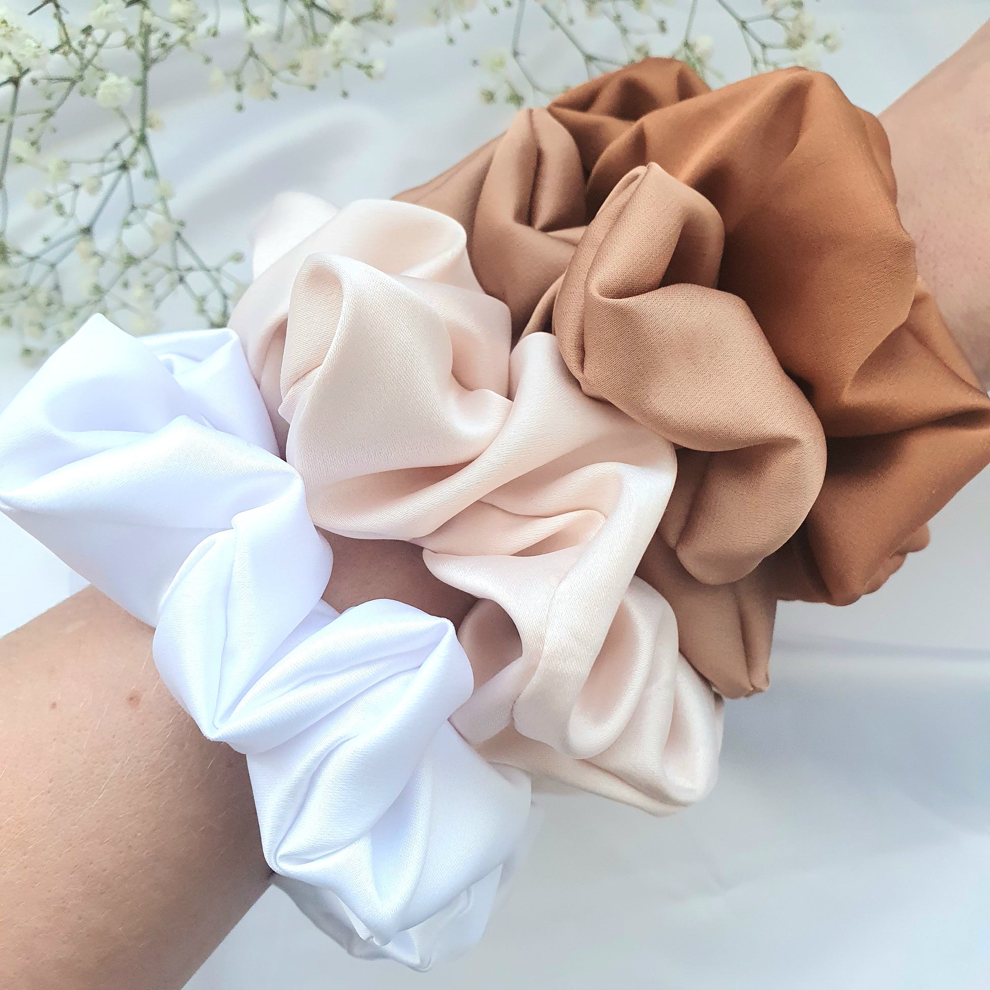 Chouchou Satin Caramel - Mlle ChouChou