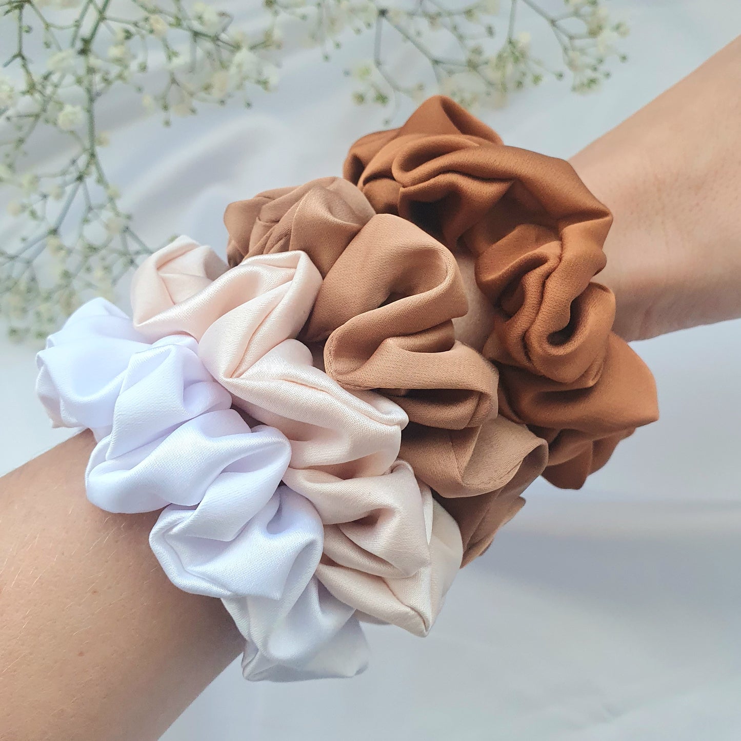 Chouchou Satin Caramel - Mlle ChouChou