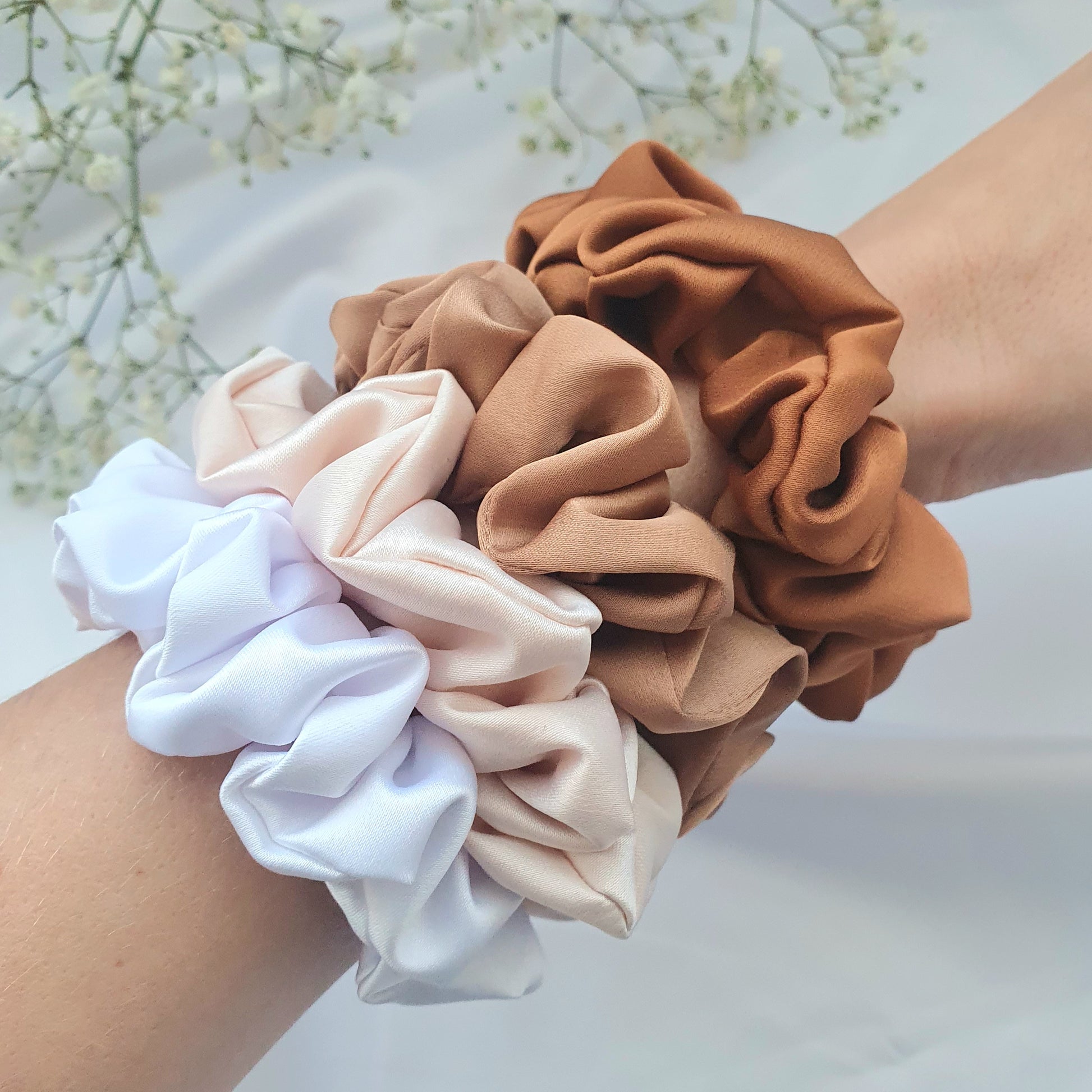 Chouchou Satin Caramel - Mlle ChouChou