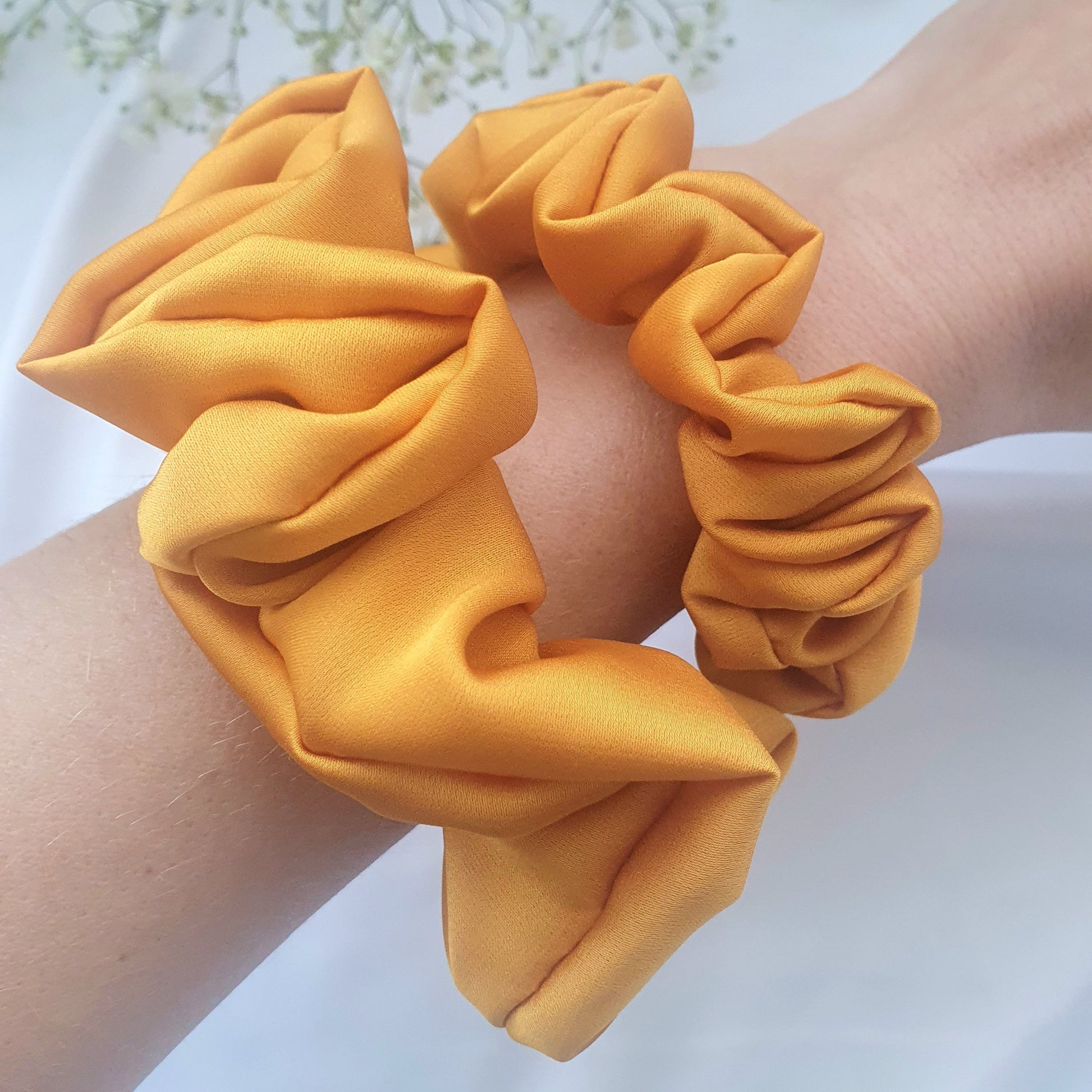 Chouchou Satin Moutarde - Mlle ChouChou