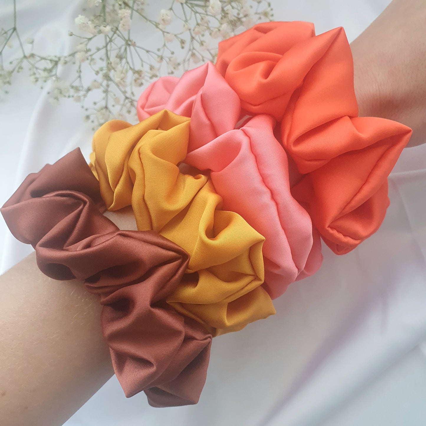 Chouchou Satin Moutarde - Mlle ChouChou