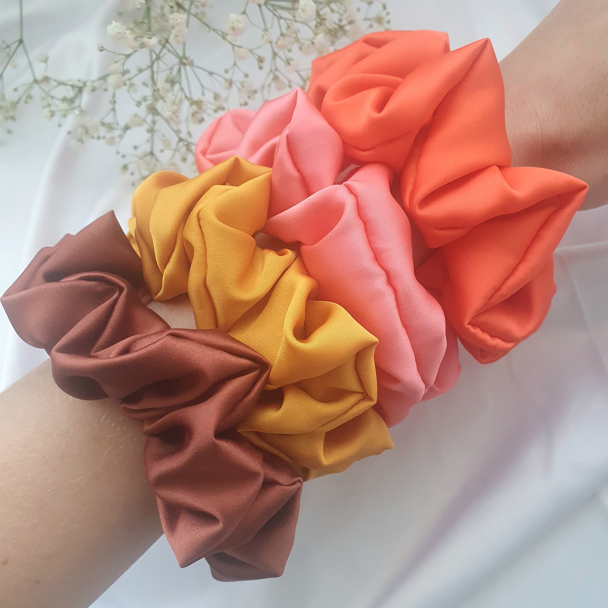 Chouchou Satin Moutarde - Mlle ChouChou