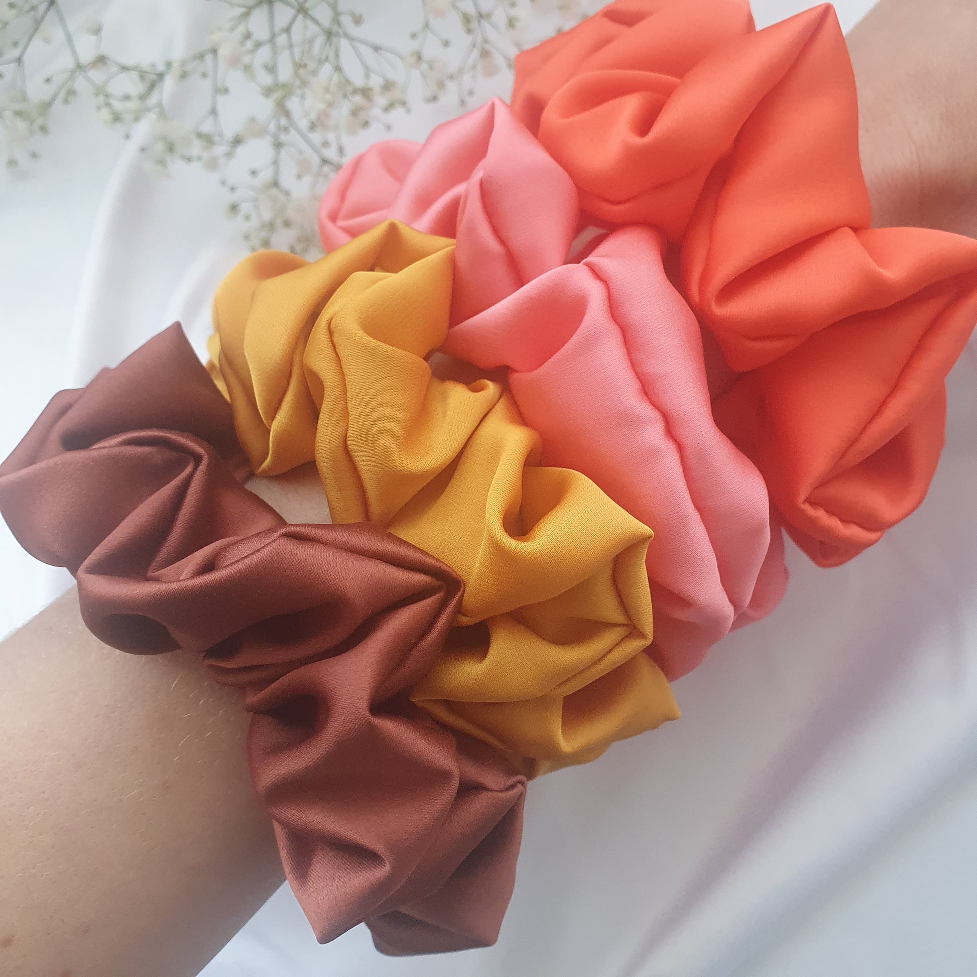 Chouchou Satin Moutarde - Mlle ChouChou