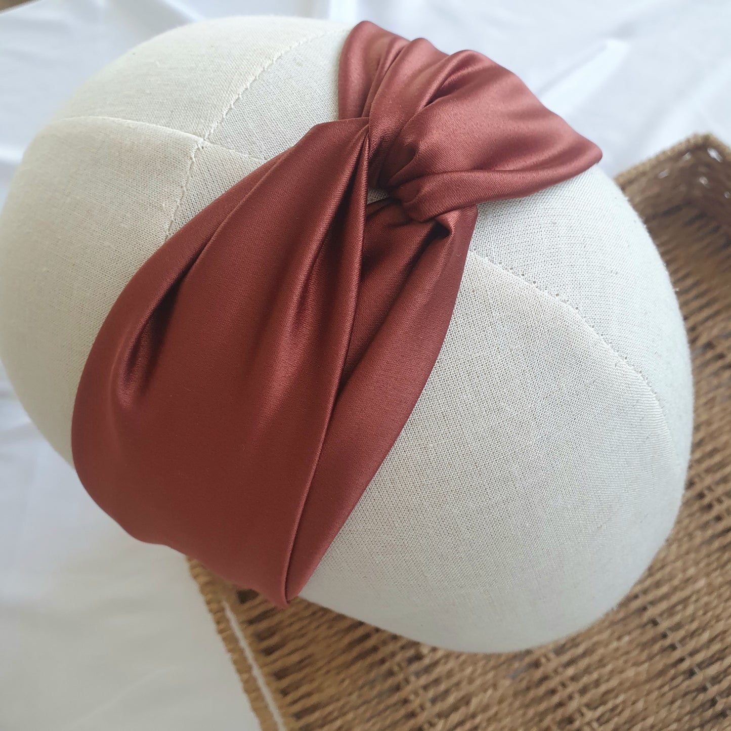 Bandeaux Satin plat ou croisé couleurs aux choix - Mlle ChouChou