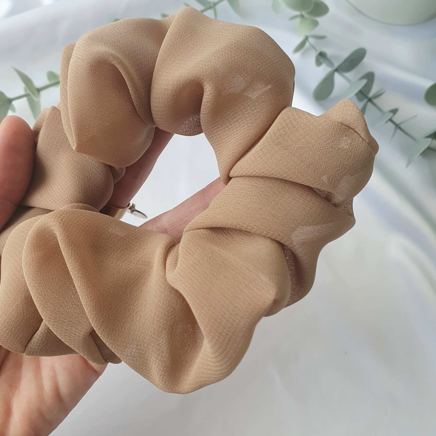 Chouchou mousseline Beige - Mlle ChouChou