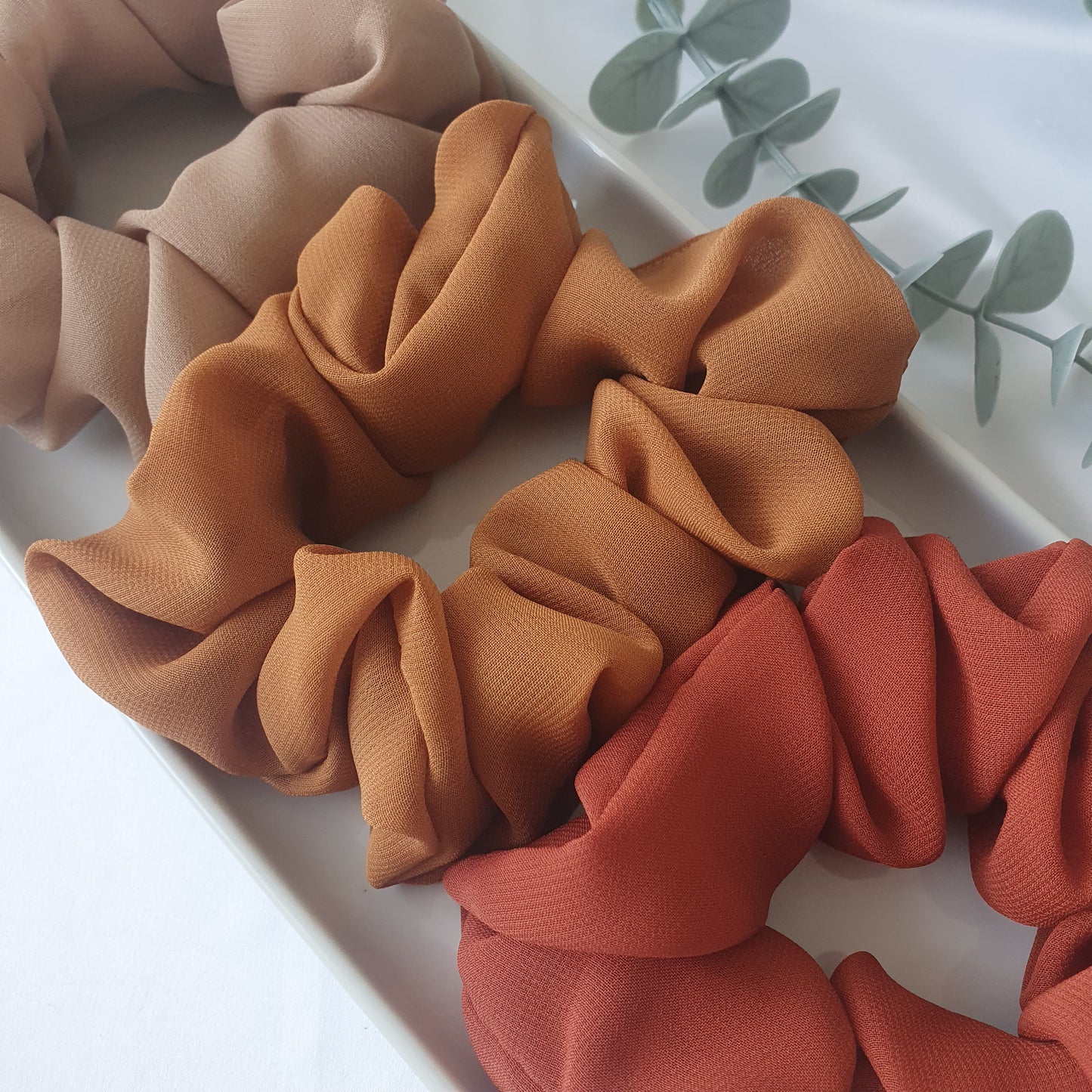 Chouchou mousseline Beige - Mlle ChouChou