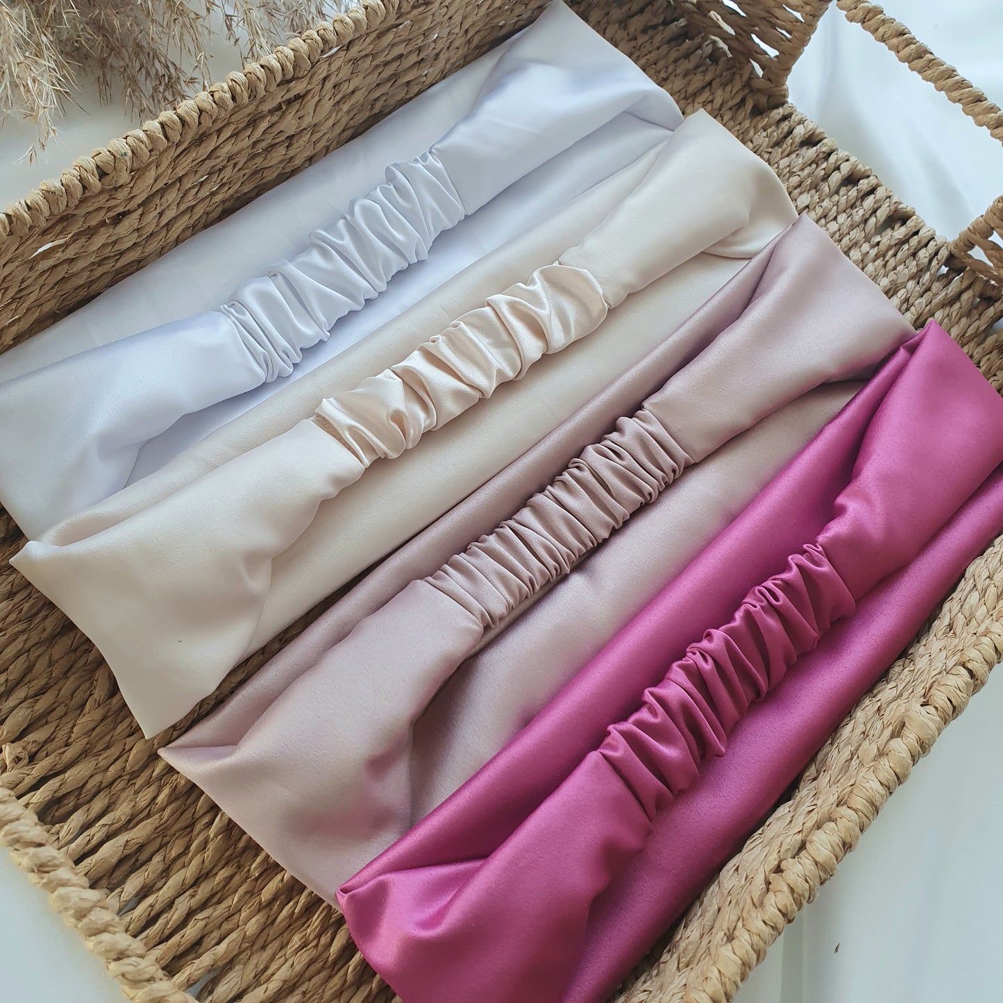 Bandeaux Satin plat ou croisé couleurs aux choix - Mlle ChouChou