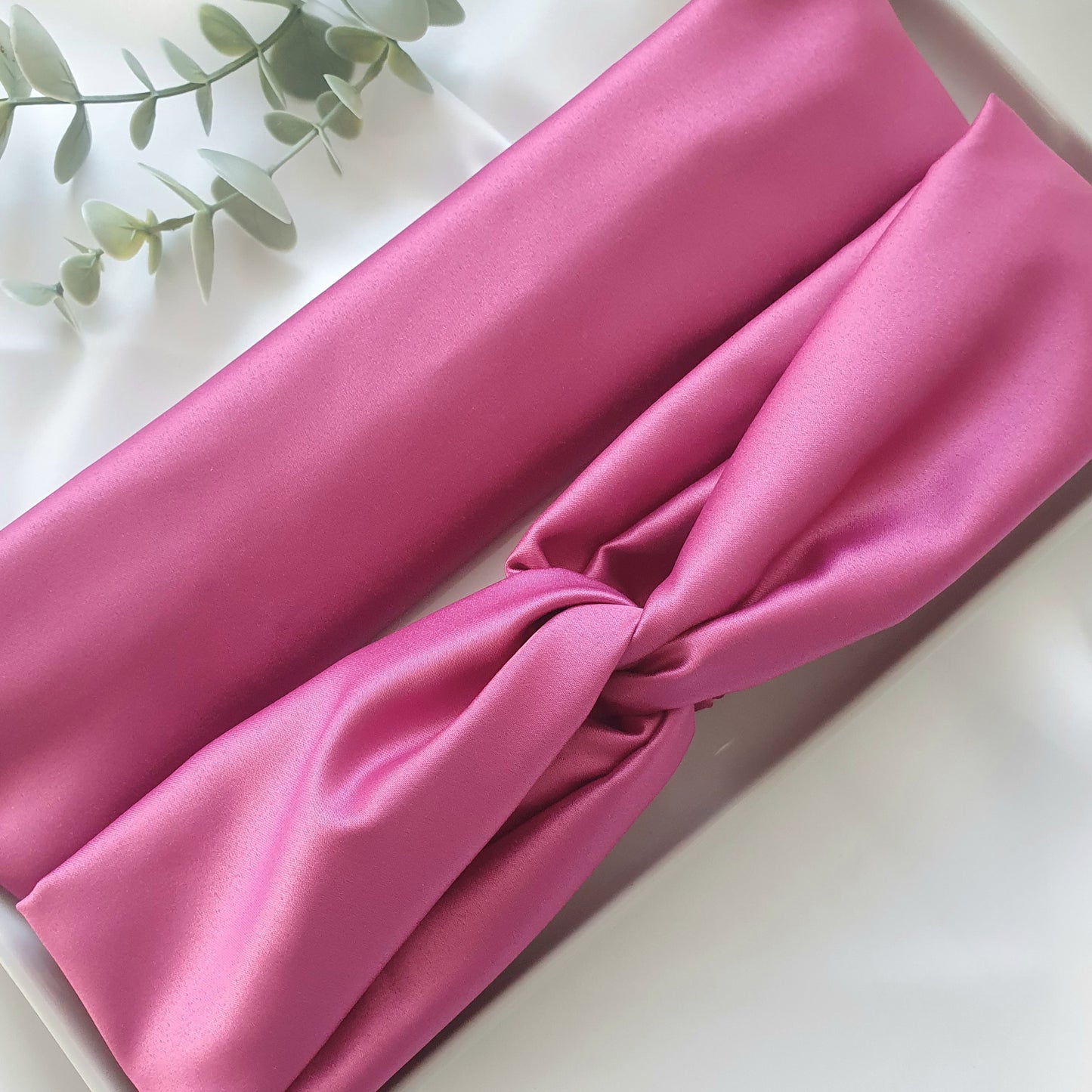 Bandeaux Satin plat ou croisé couleurs aux choix - Mlle ChouChou