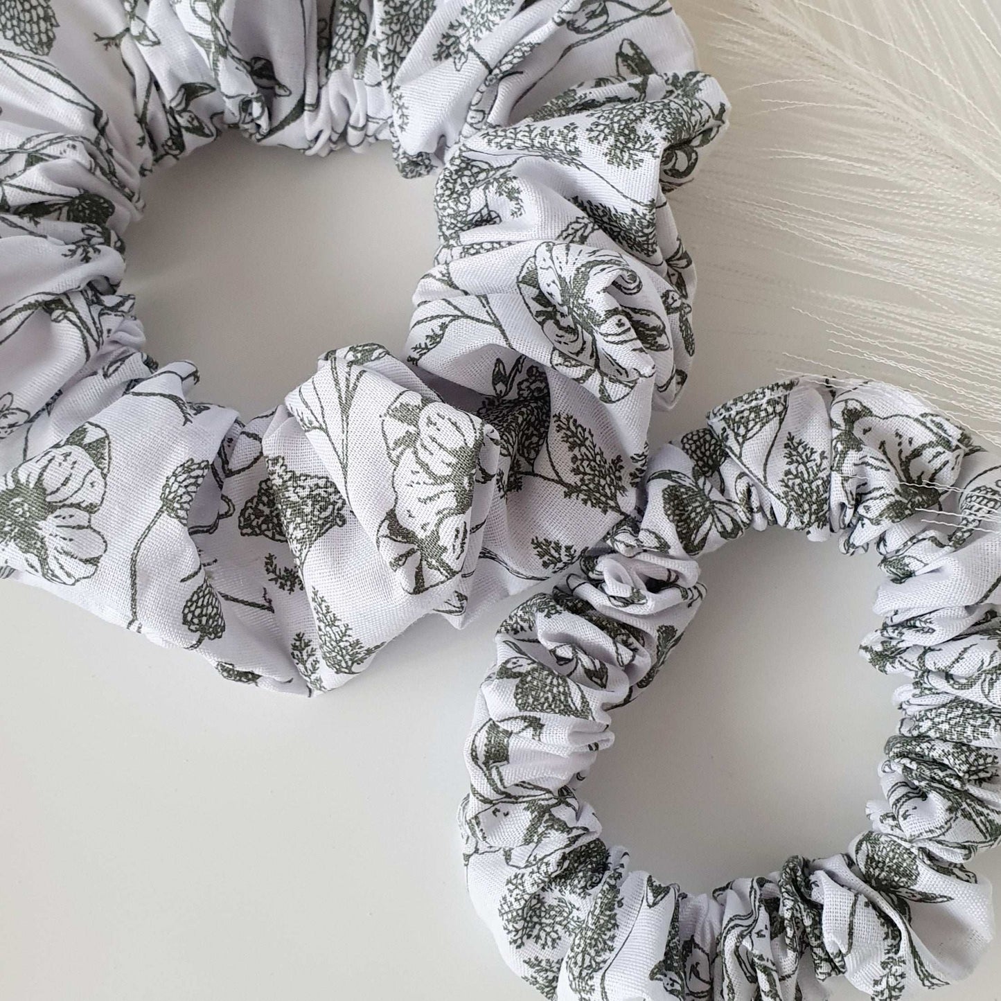 Chouchou kaki imprimé - Mlle ChouChou