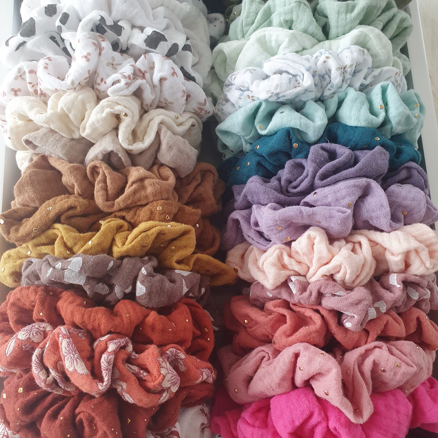 Maxi ChouChou double gaze couleurs aux choix - Mlle ChouChou