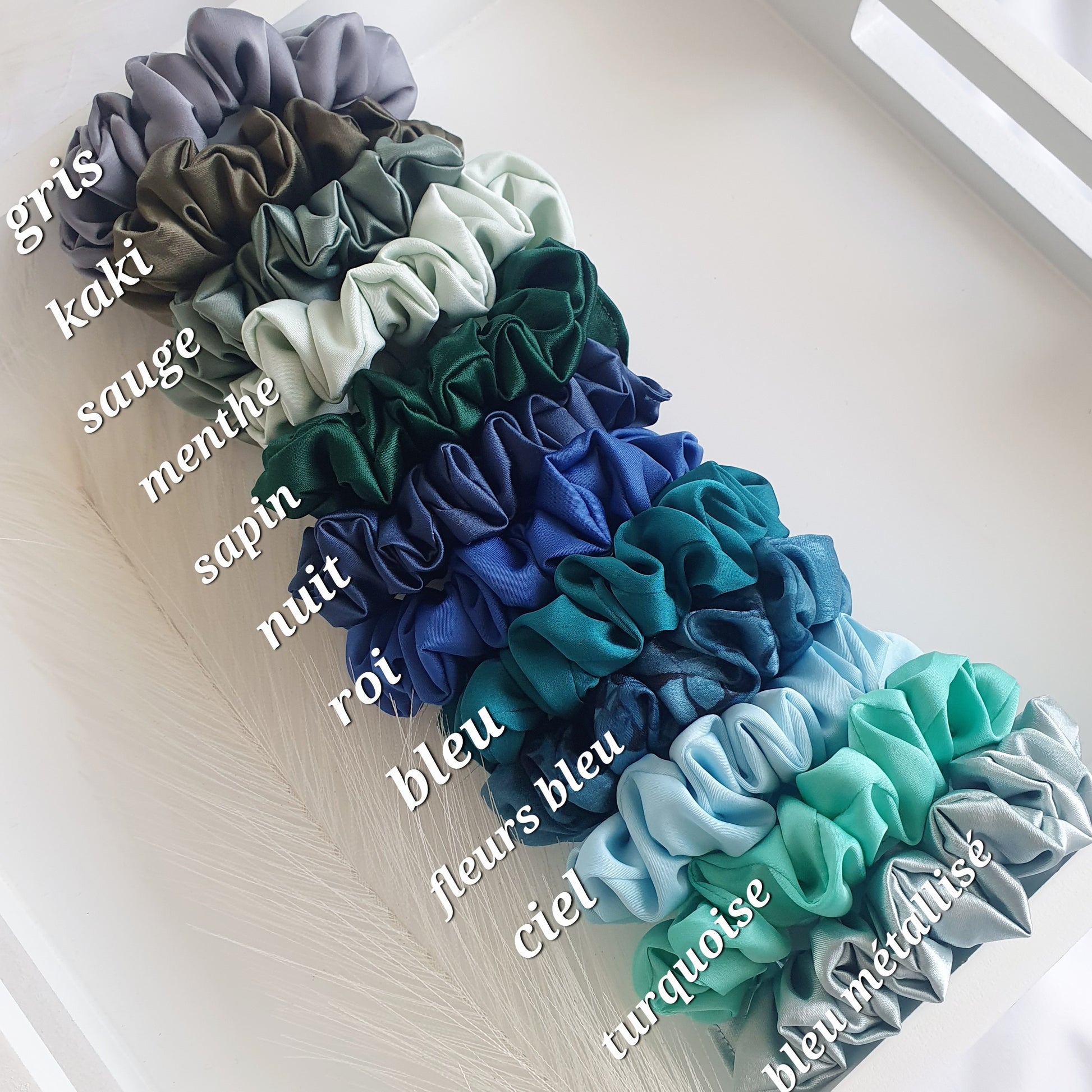 Chouchou Satin Ciel - Mlle ChouChou