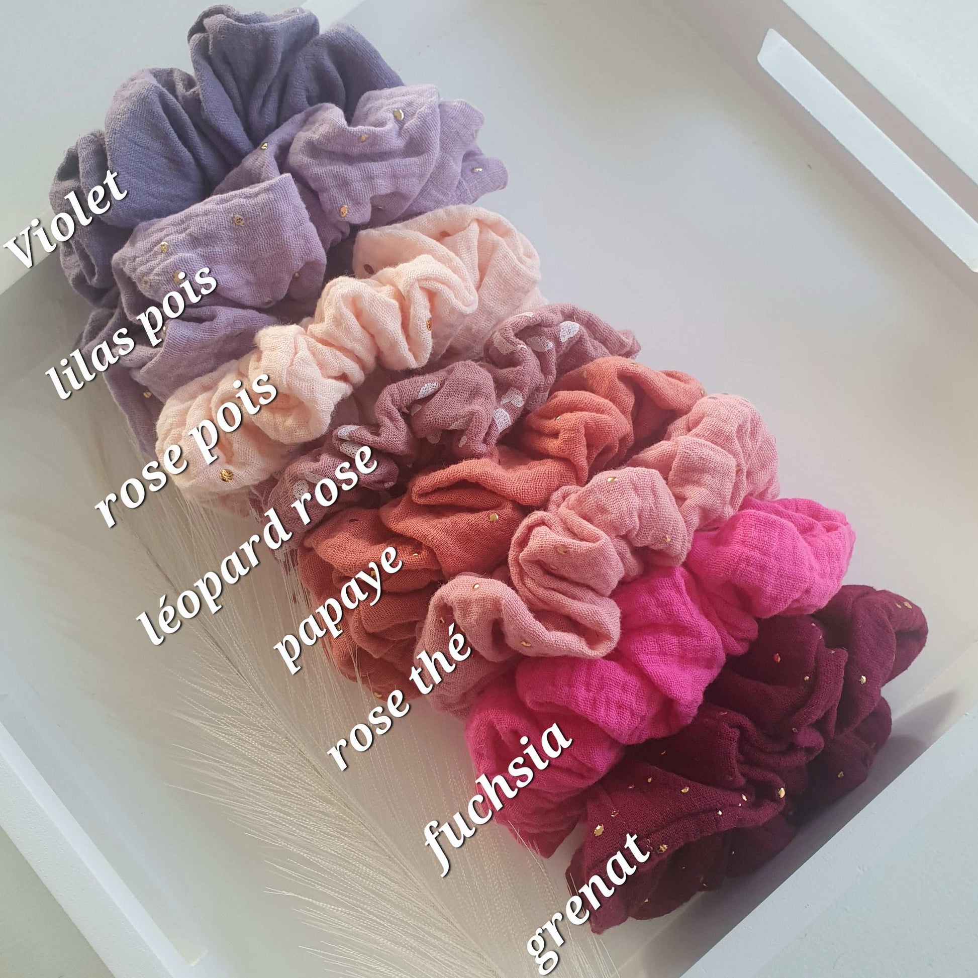 Maxi Foulchie ChouChou nœud double gaze - Mlle ChouChou