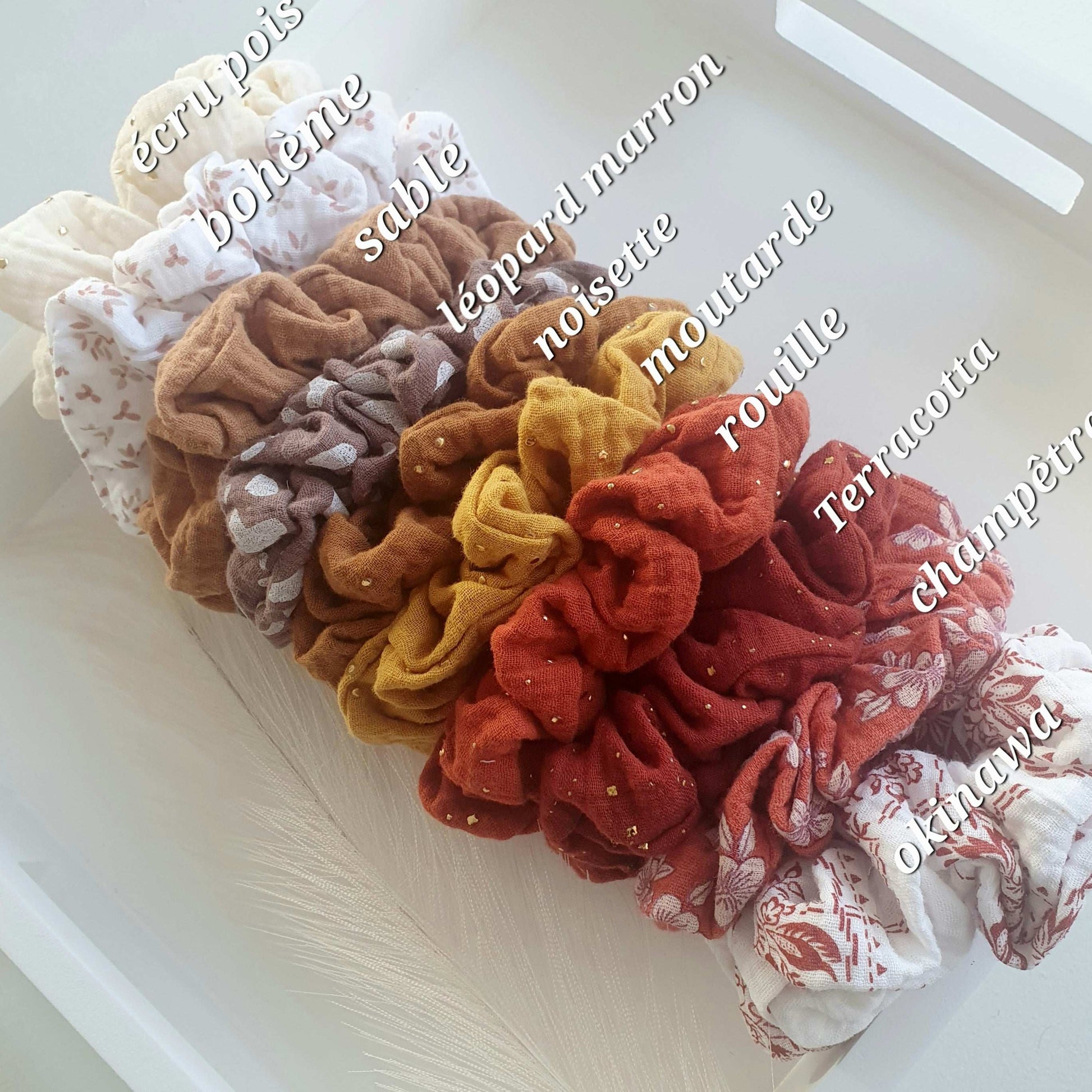 Maxi Foulchie ChouChou nœud double gaze - Mlle ChouChou