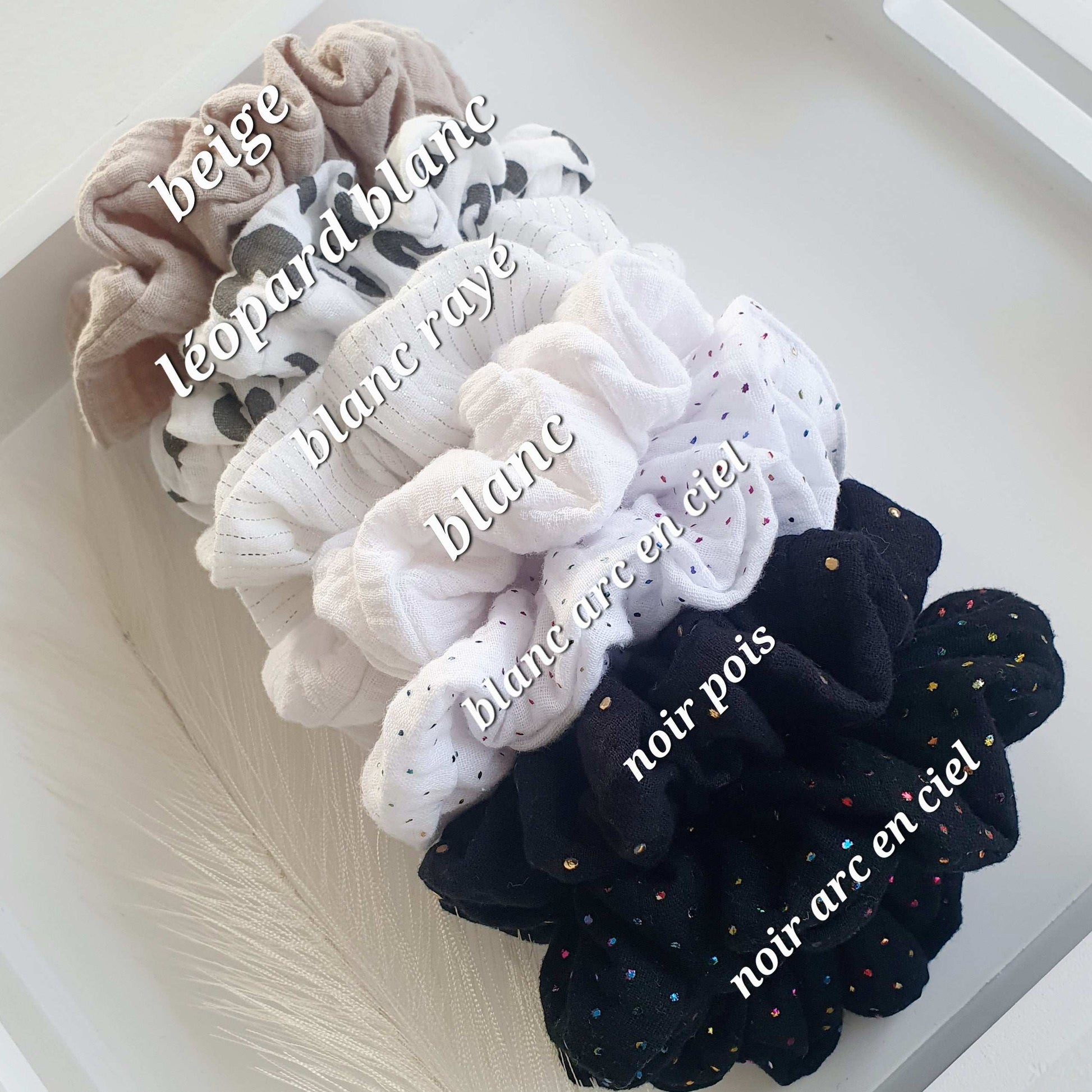 Maxi Foulchie ChouChou nœud double gaze - Mlle ChouChou