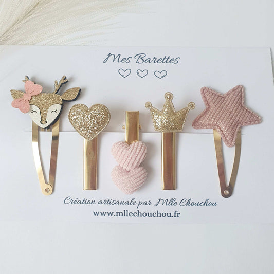 Lot de pinces à cheveux princesse - Mlle ChouChou