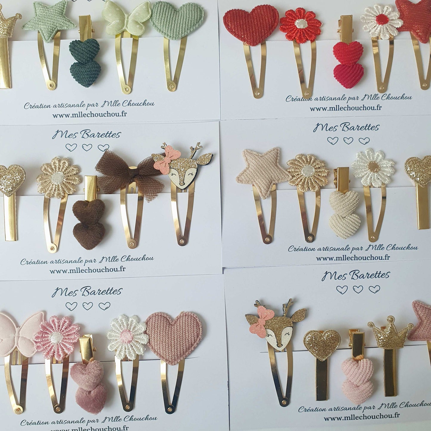 Lot de pinces à cheveux princesse - Mlle ChouChou