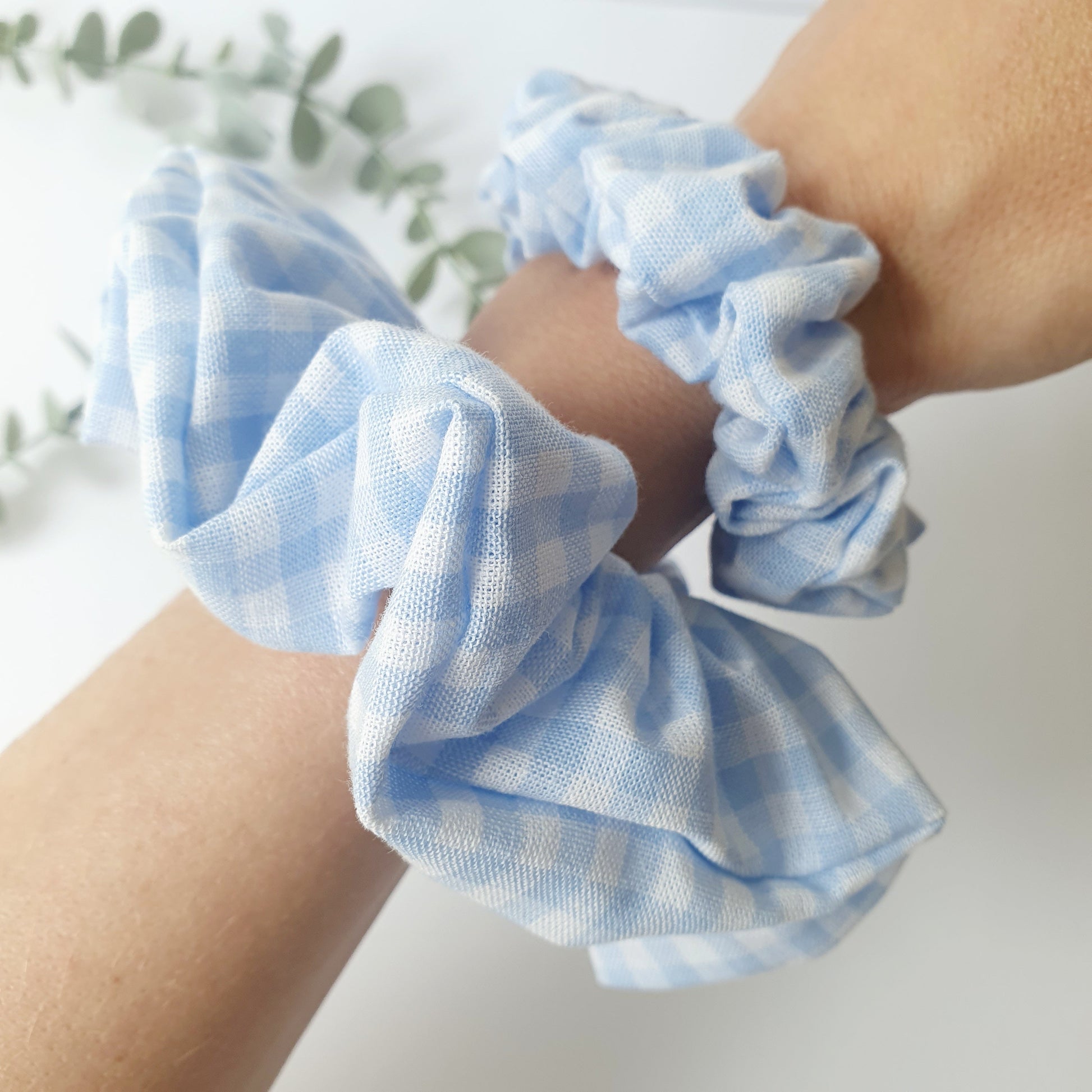 Chouchou vichy bleu Mlle ChouChou