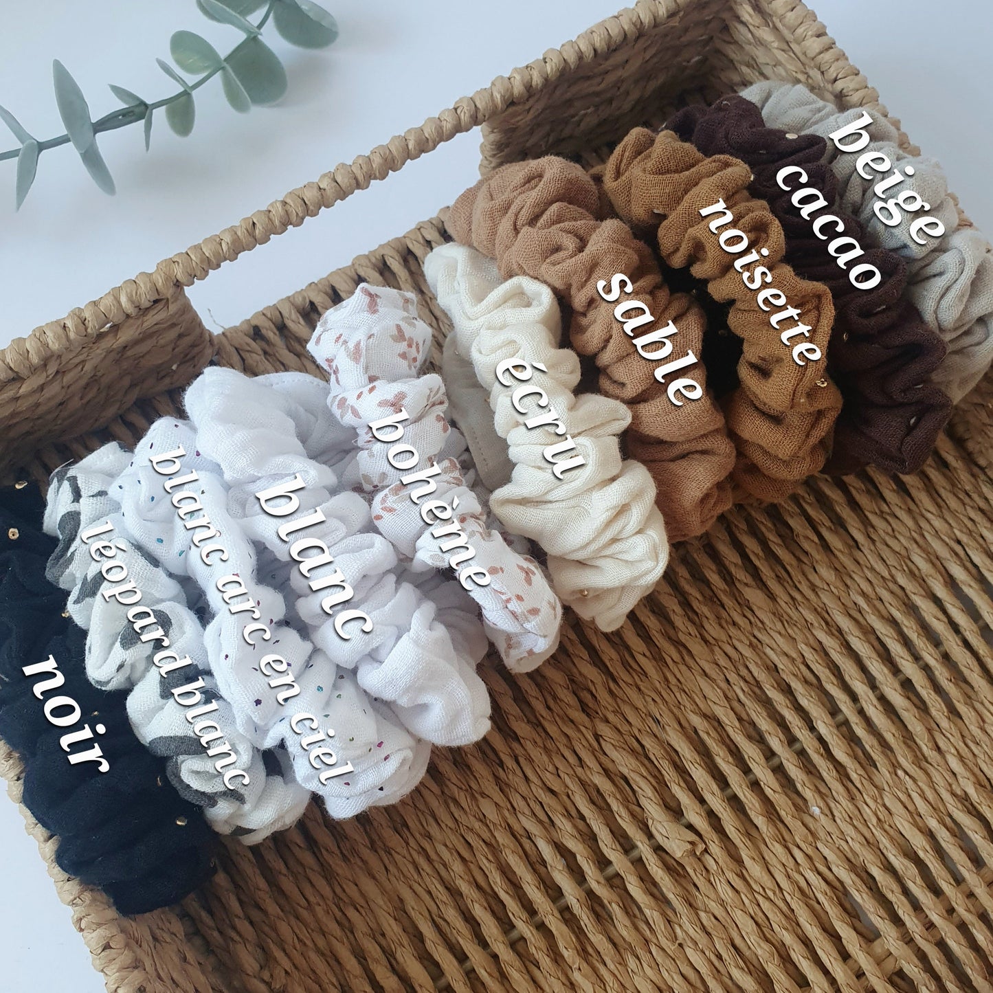 Maxi ChouChou double gaze couleurs aux choix Mlle ChouChou