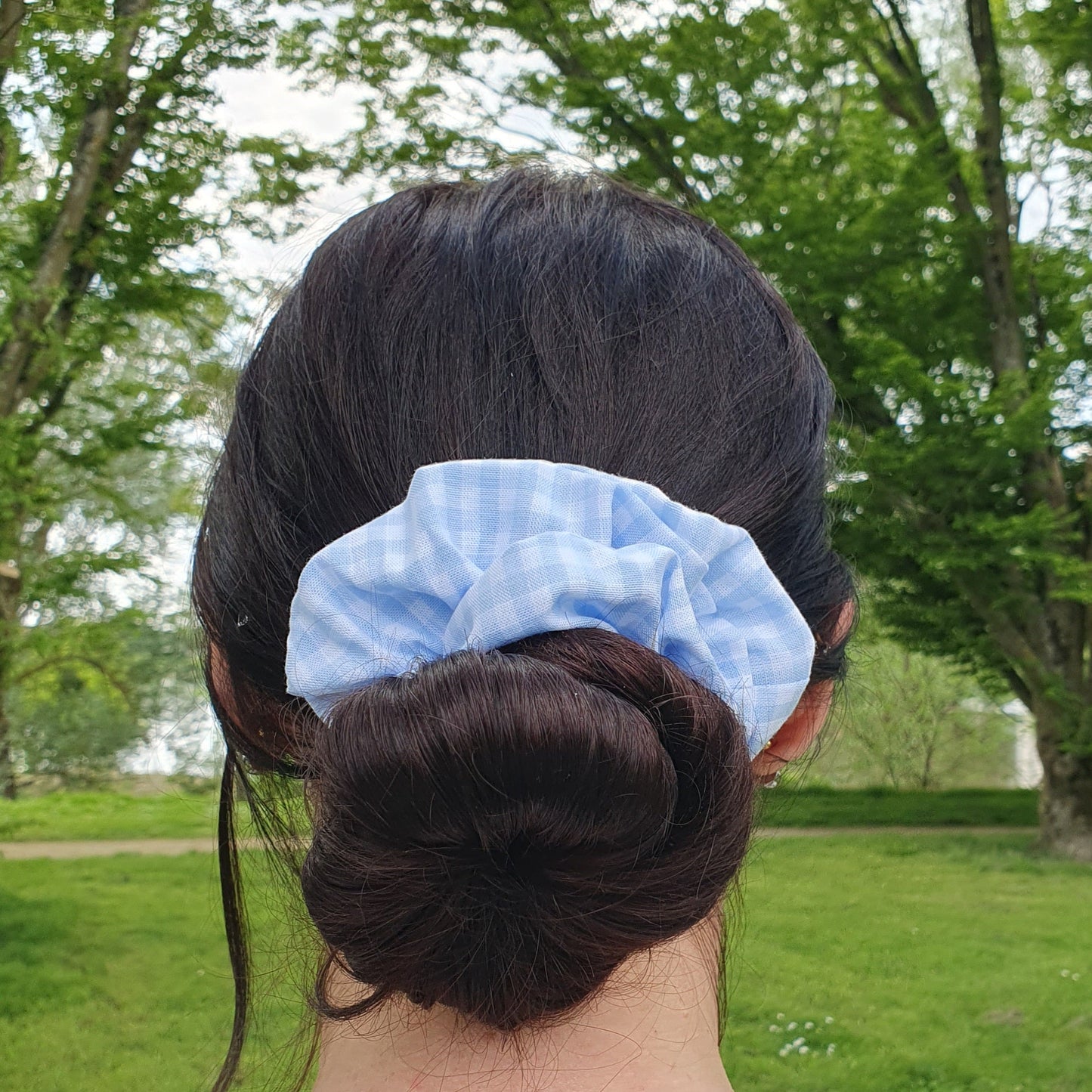 Chouchou vichy bleu Mlle ChouChou