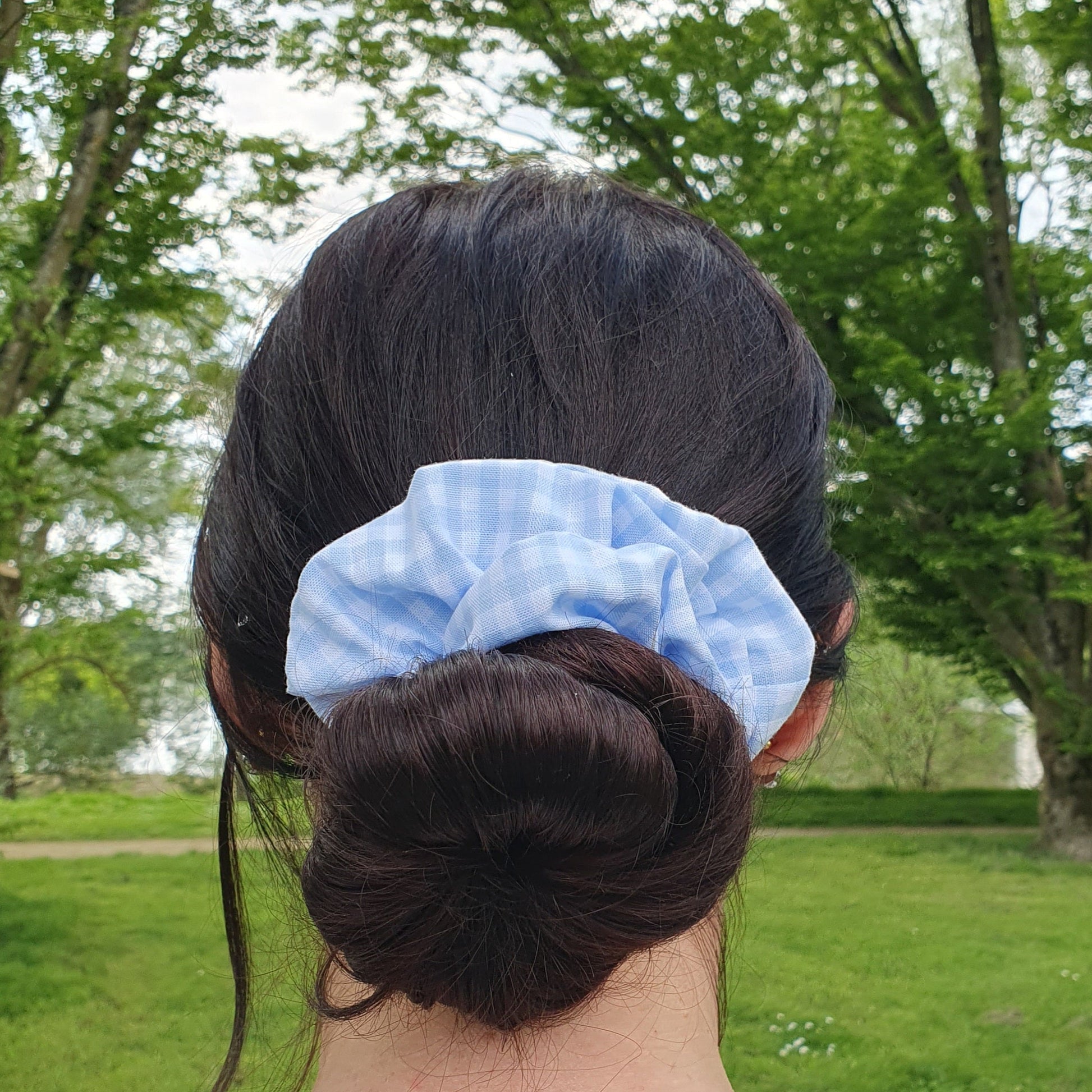 Chouchou vichy bleu Mlle ChouChou