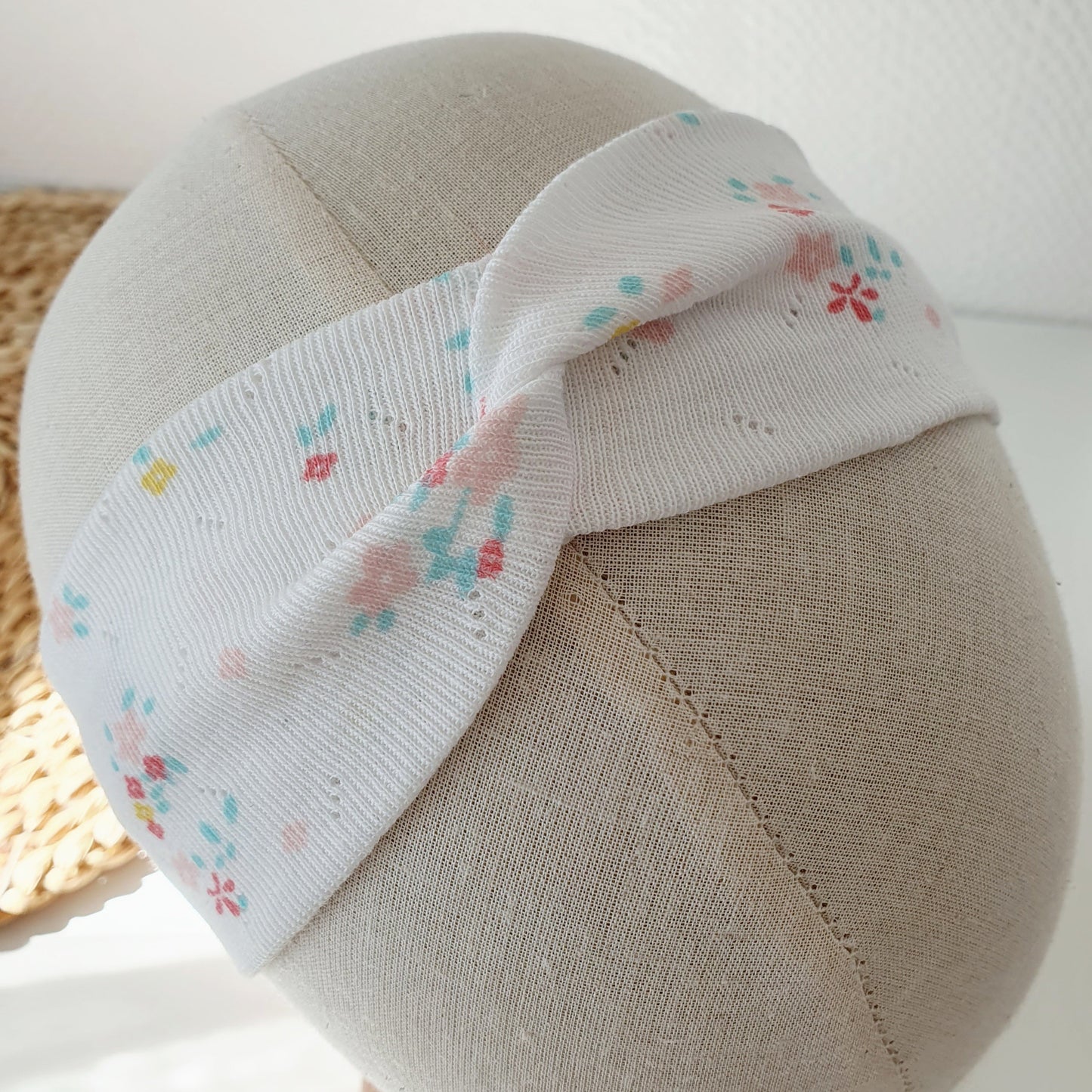 Duo bandeaux Mère Fille maille fleuri Mlle ChouChou
