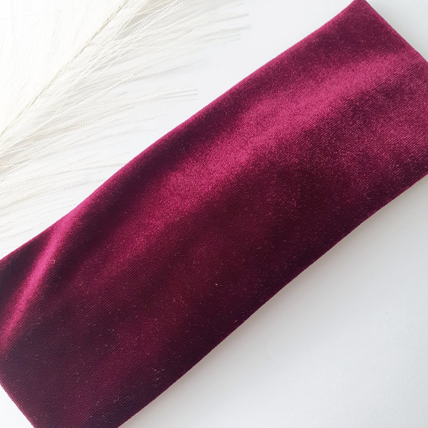 Duo bandeaux Mère Fille velours bordeaux Mlle ChouChou