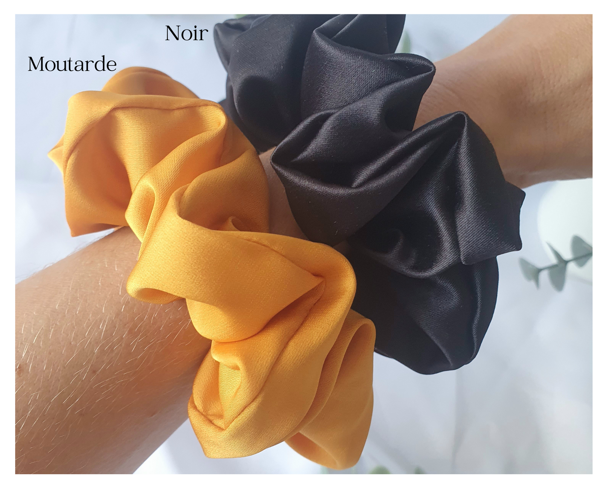 Chouchou Satin Moutarde - Mlle ChouChou