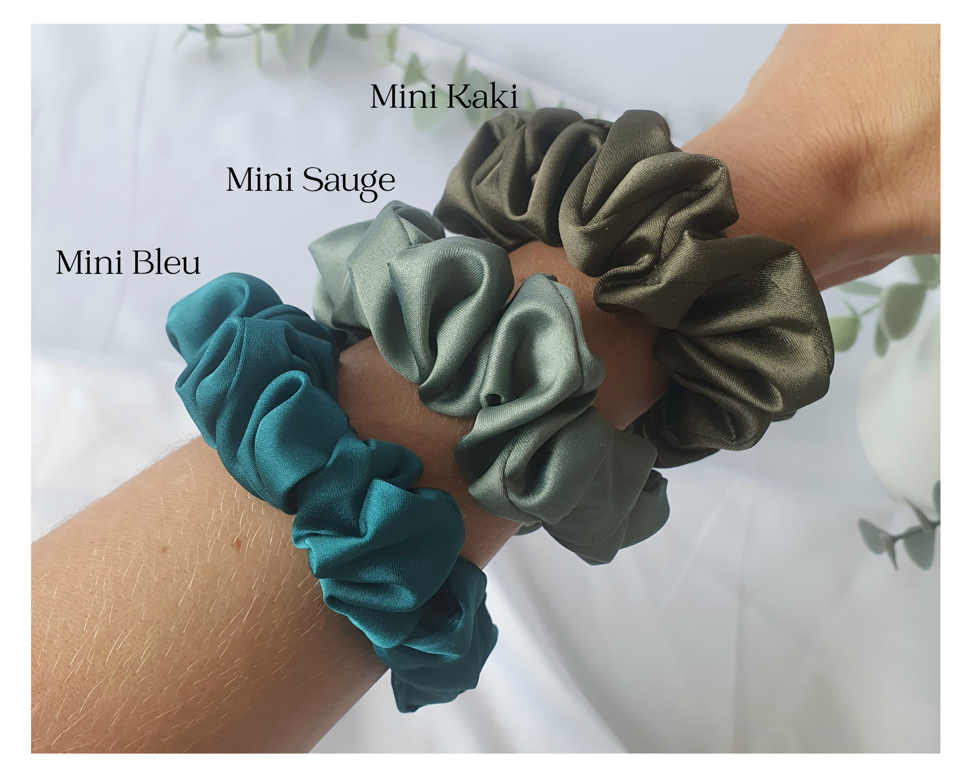 Chouchou Satin Sauge - Mlle ChouChou