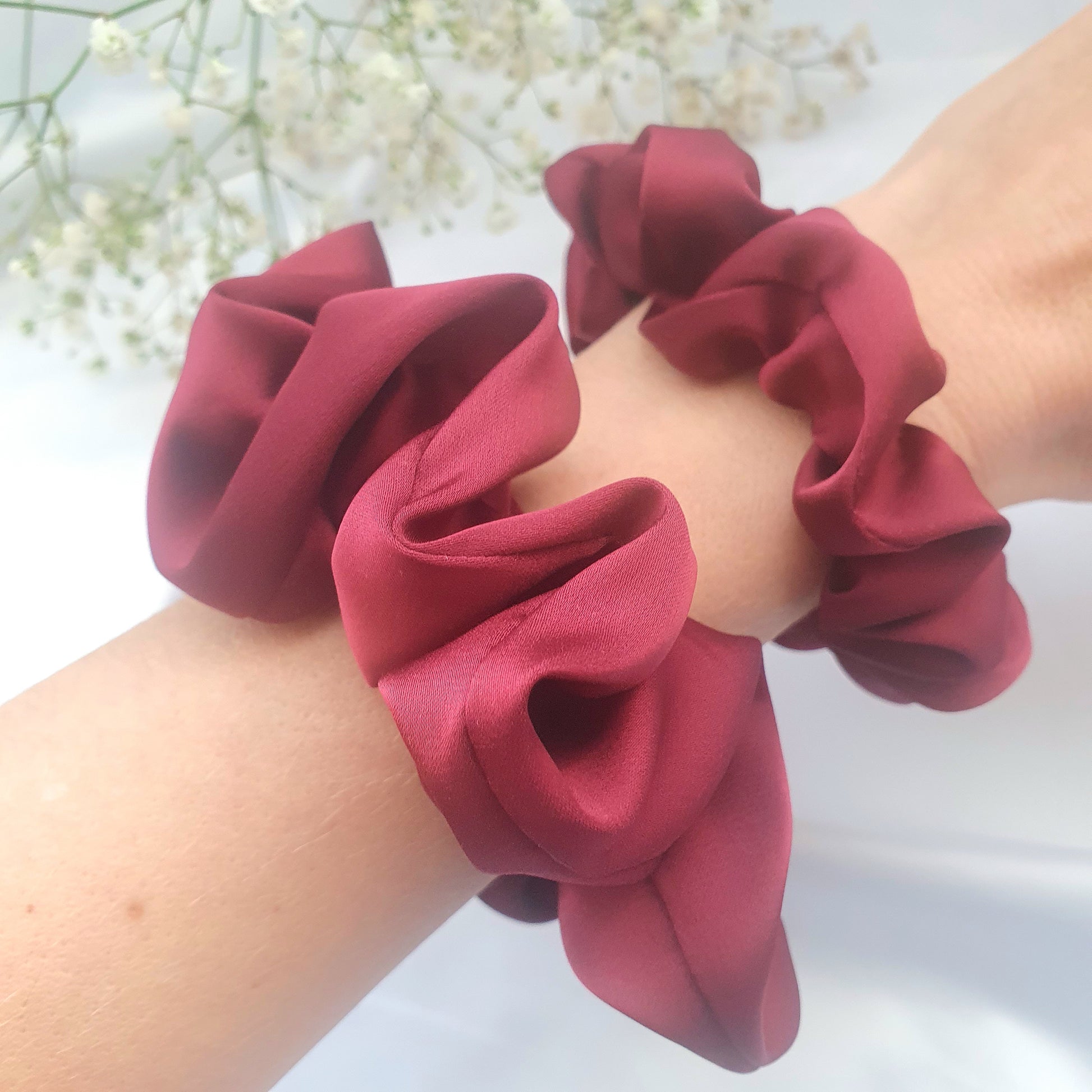 Chouchou Satin Bordeaux - Mlle ChouChou