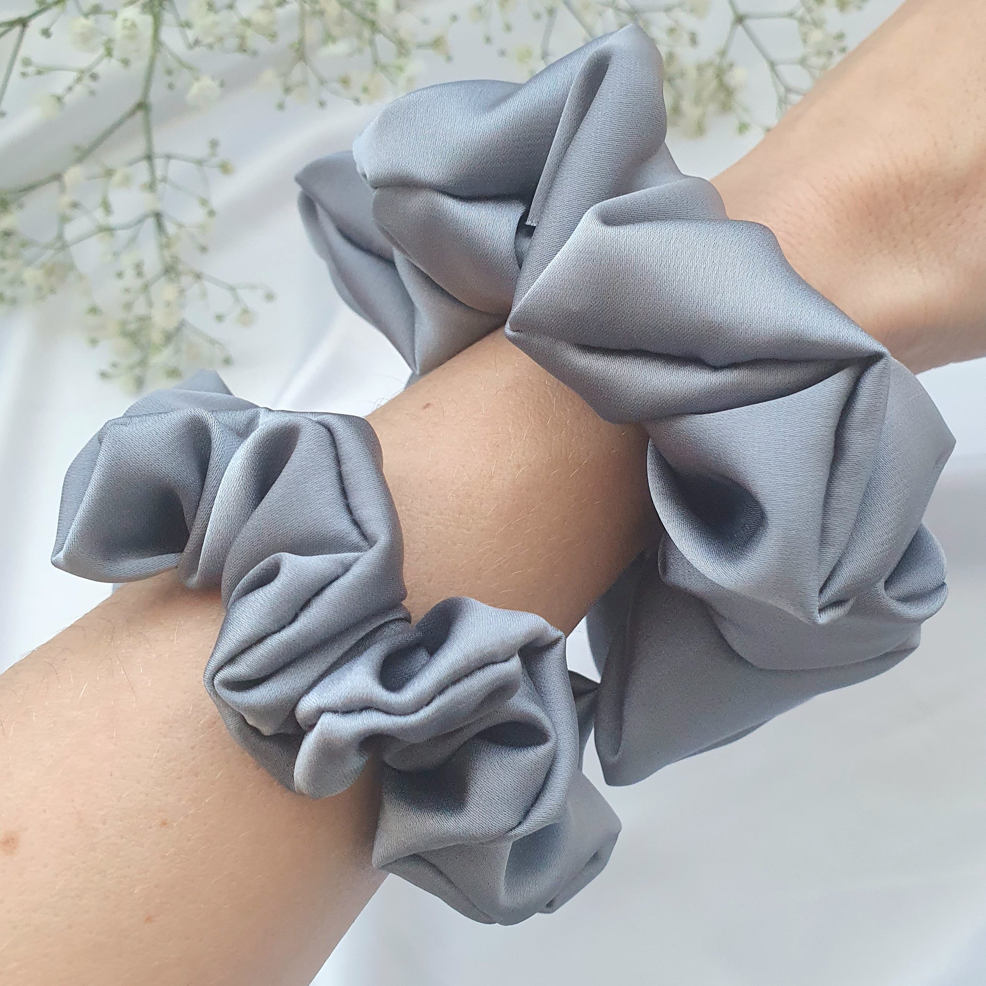 Chouchou Satin Gris - Mlle ChouChou