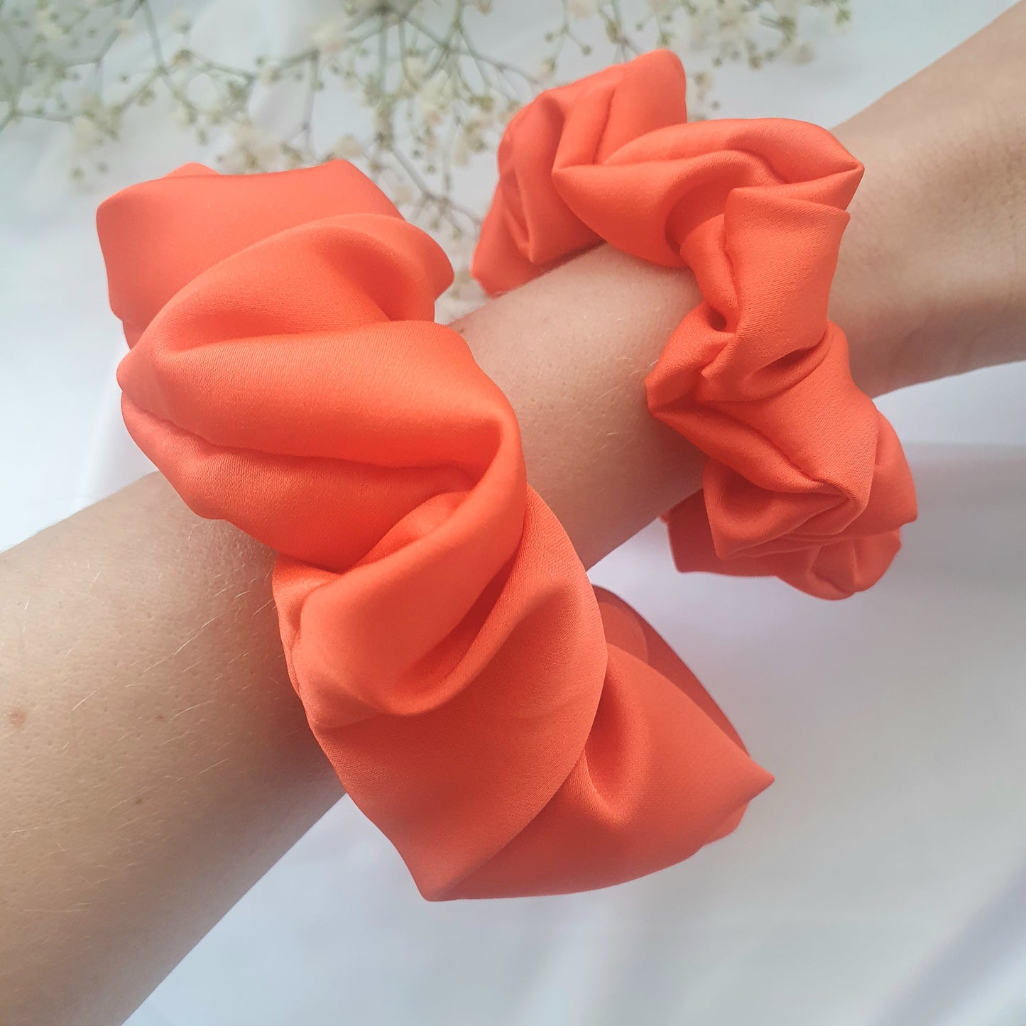 Chouchou Satin Orange - Mlle ChouChou