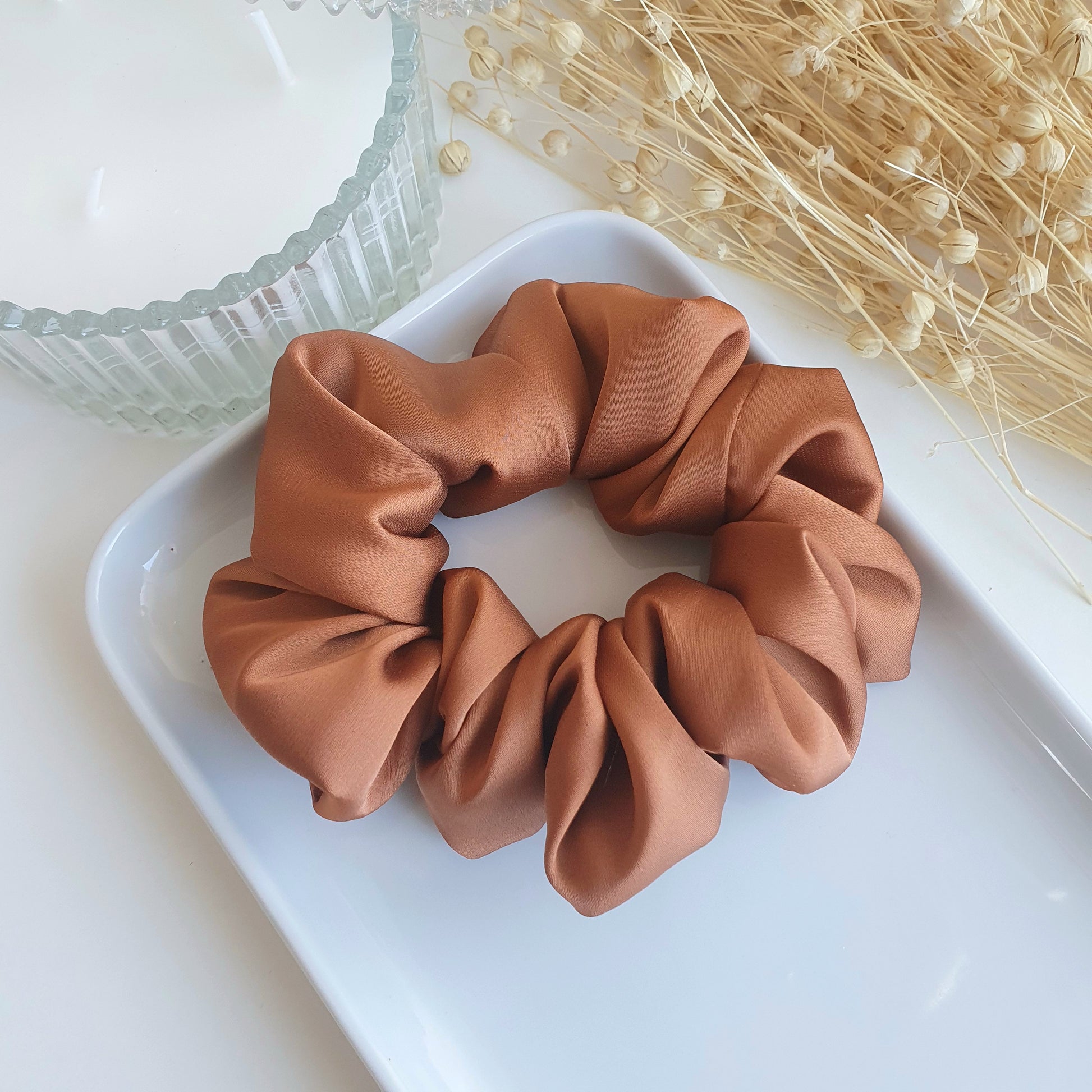 Chouchou Satin Noisette - Mlle ChouChou