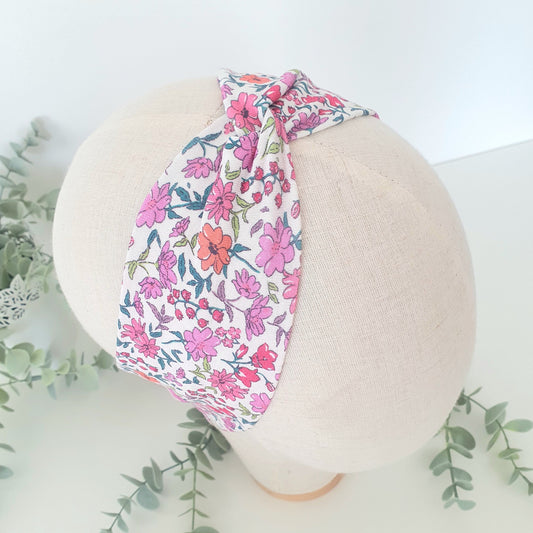 Bandeau Fleur rose - Mlle ChouChou