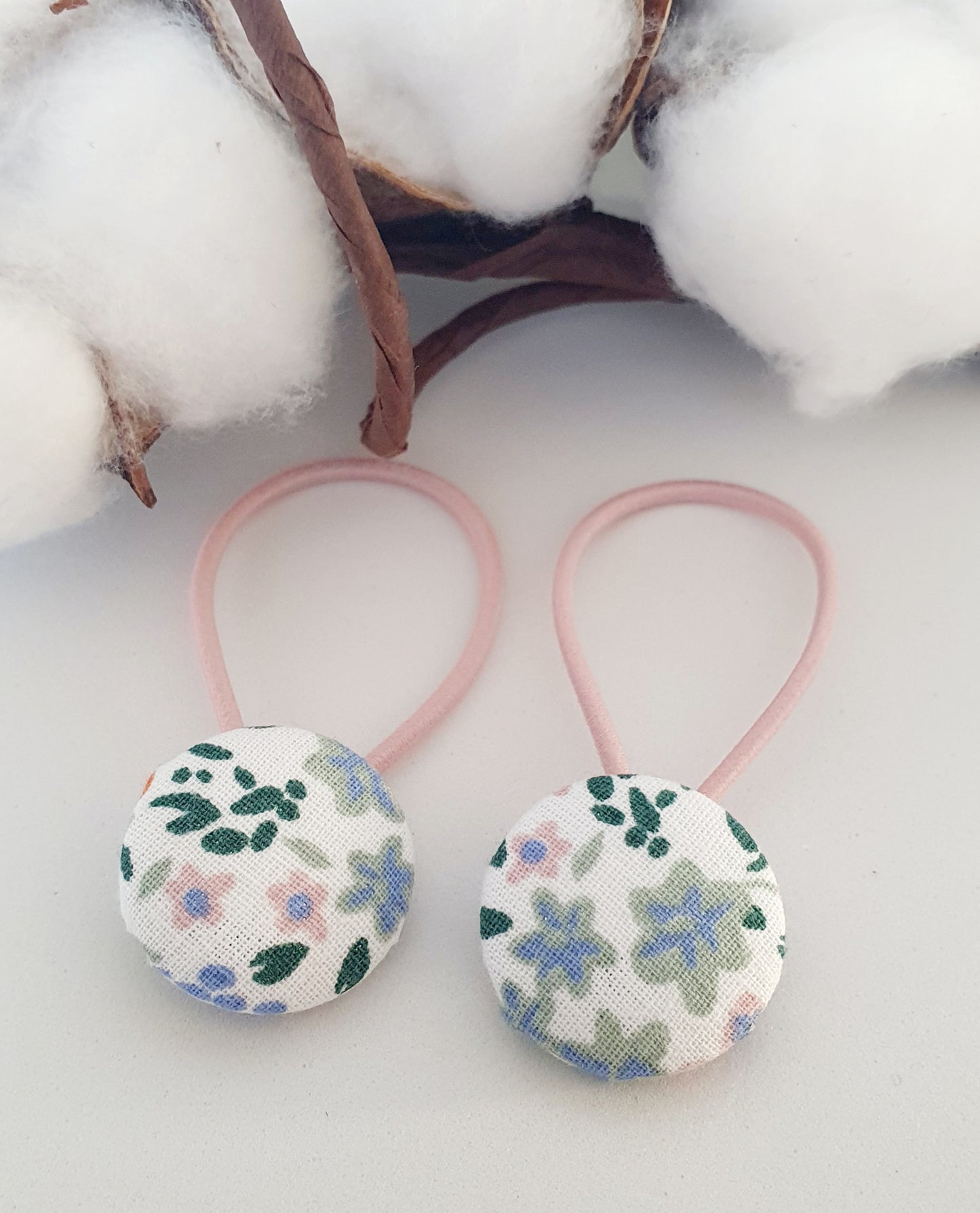 Elastiques Boutons Rose - Mlle ChouChou