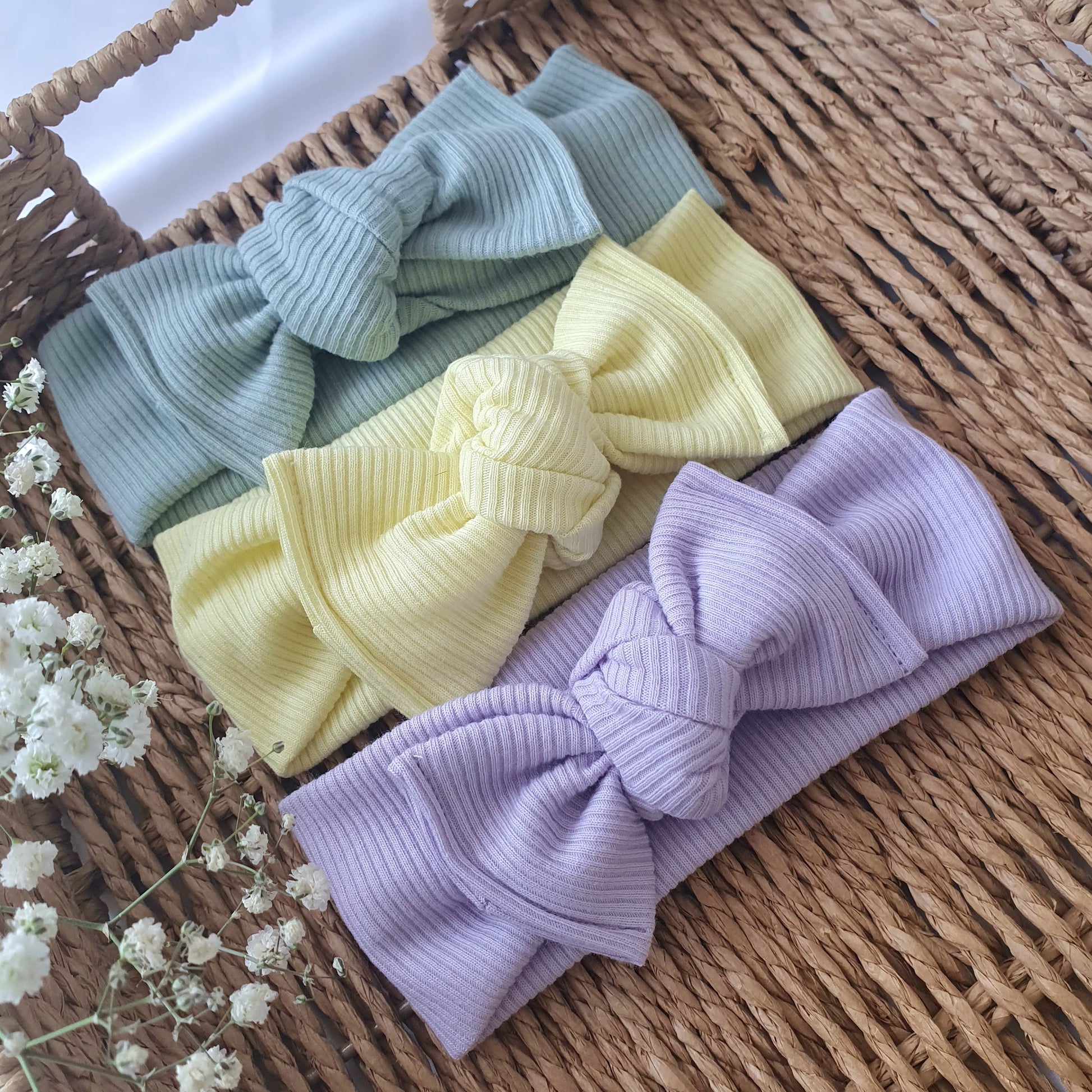 Bandeau Bébé Côtelé fin - Mlle ChouChou