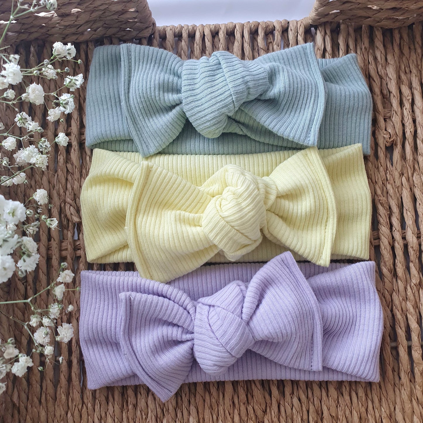 Bandeau Bébé Côtelé fin - Mlle ChouChou