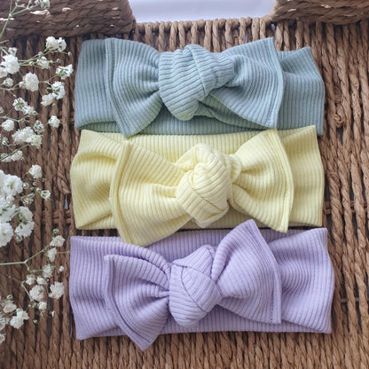 Bandeau Bébé Côtelé fin - Mlle ChouChou