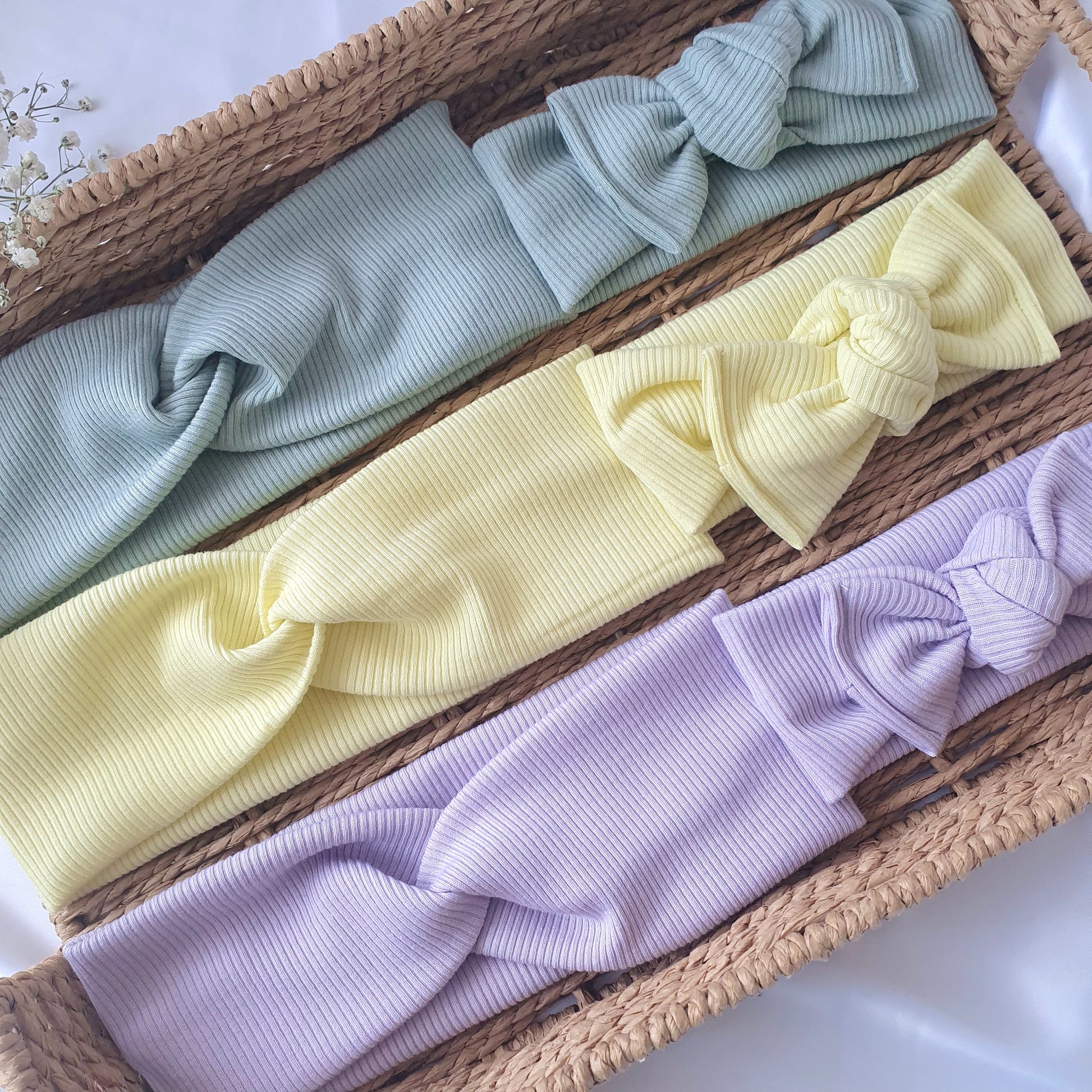 Bandeau Bébé Côtelé fin - Mlle ChouChou