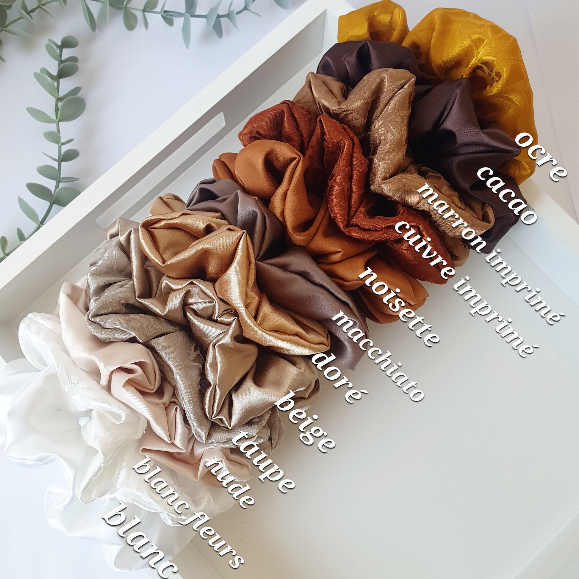 Chouchou Satin Cacao Mlle ChouChou