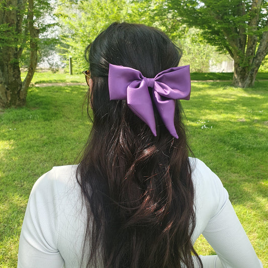 Barrette Nœud satin XL Bordeaux (Copie) Mlle ChouChou