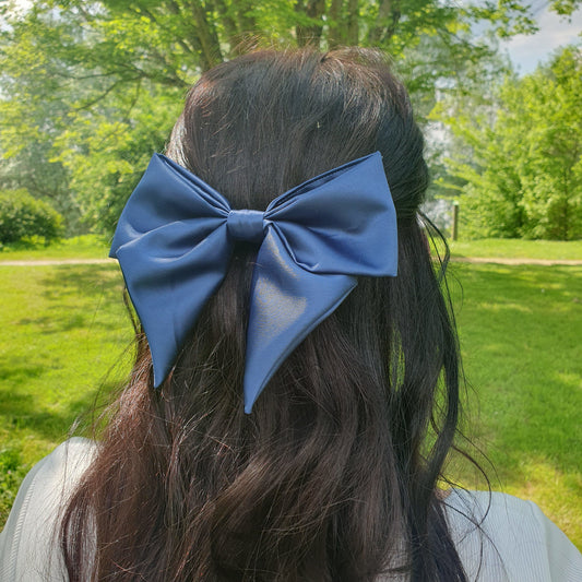 Barrette Nœud satin XL Noisette (Copie) Mlle ChouChou