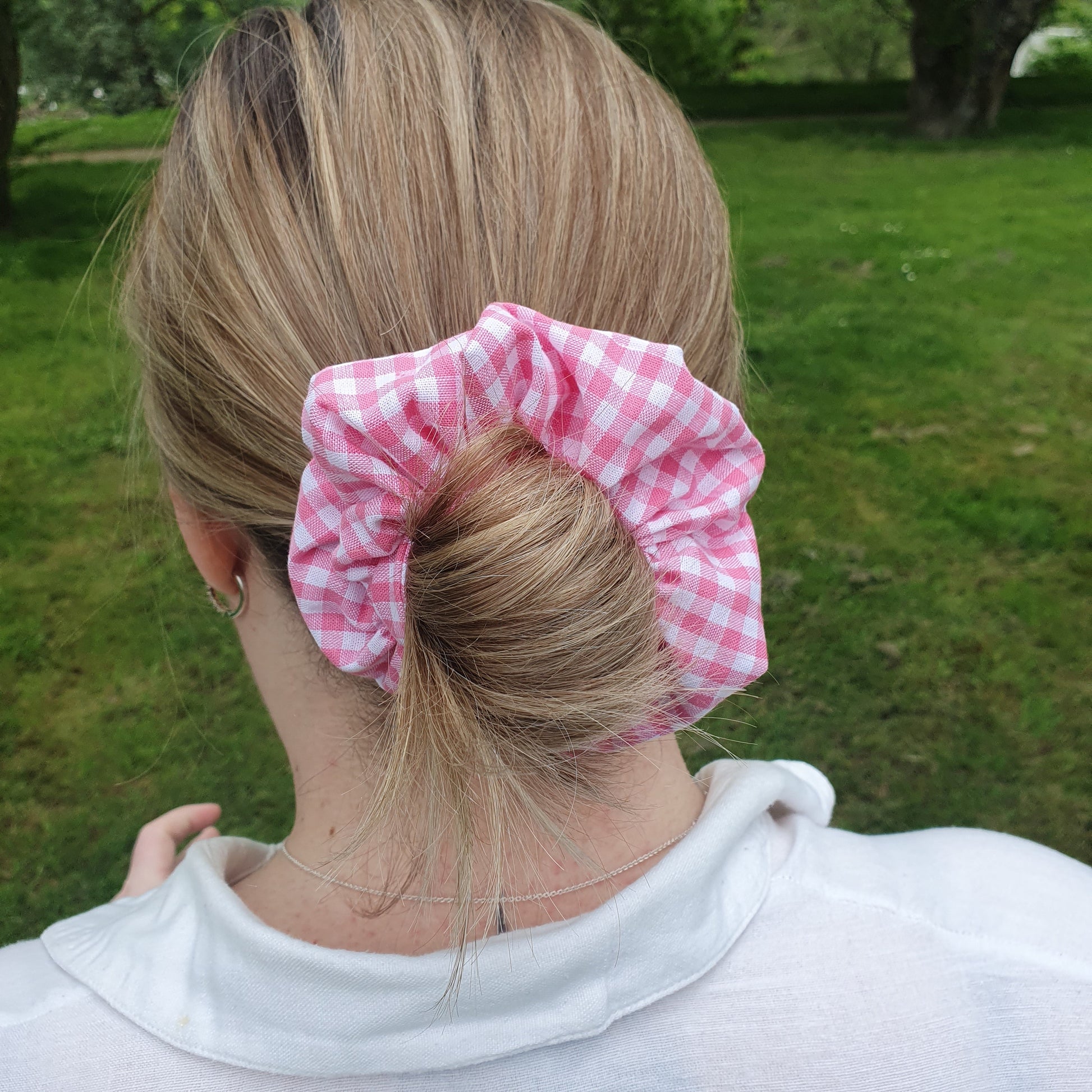 bandeau cheveux vichy jaune (Copie) Mlle ChouChou