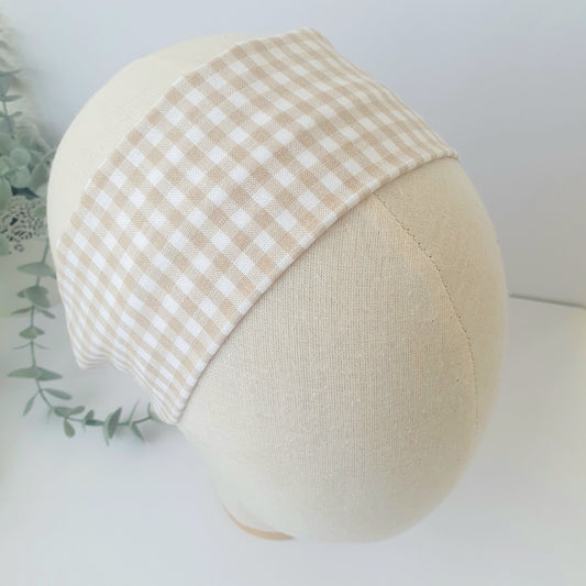 Bandeau cheveux vichy bleu (Copie) Mlle ChouChou