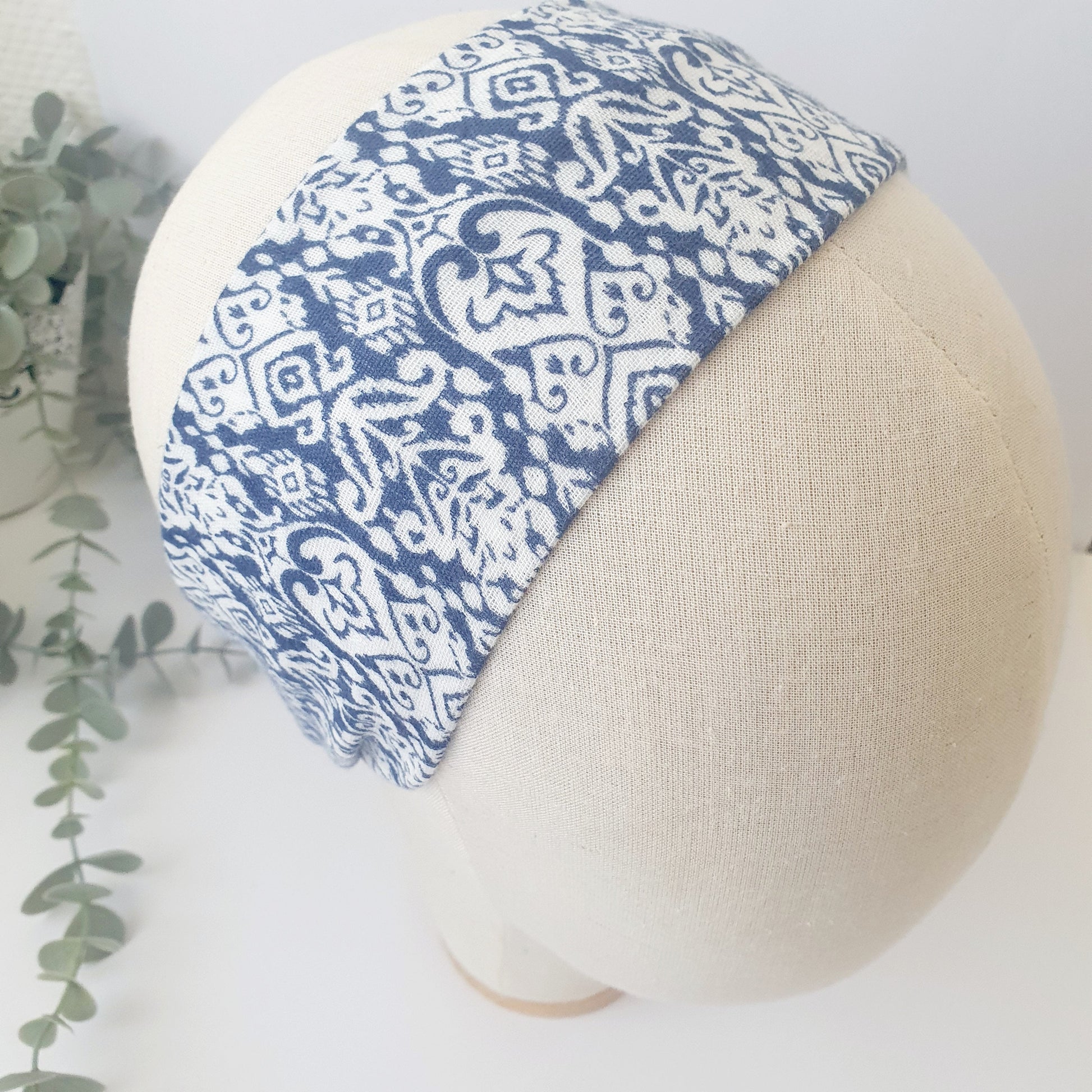 Bandeau cheveux vichy bleu (Copie) Mlle ChouChou