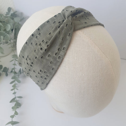 Bandeau cheveux broderie curry (Copie) Mlle ChouChou