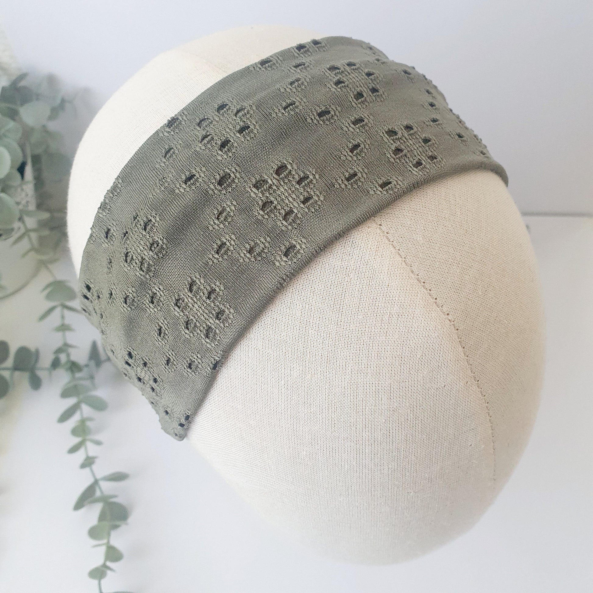Bandeau cheveux broderie curry (Copie) Mlle ChouChou