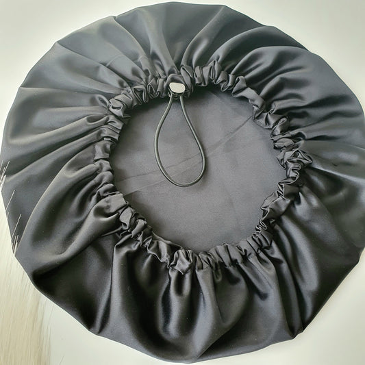 Bonnet de Soin/Nuit Satin noir (Copie) Mlle ChouChou