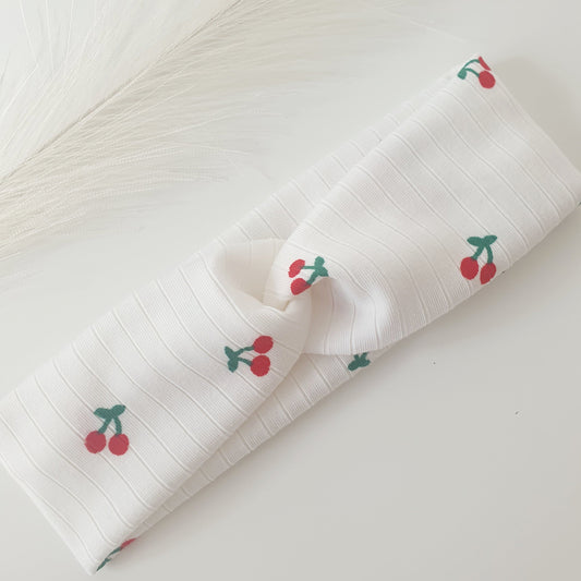 Bandeau cheveux côtelé cœur rouge (Copie) Mlle ChouChou