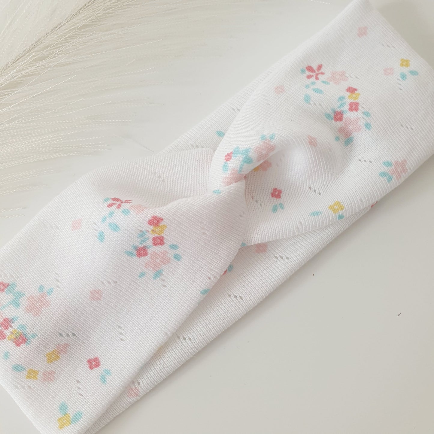 Duo bandeaux Mère Fille maille fleuri Mlle ChouChou